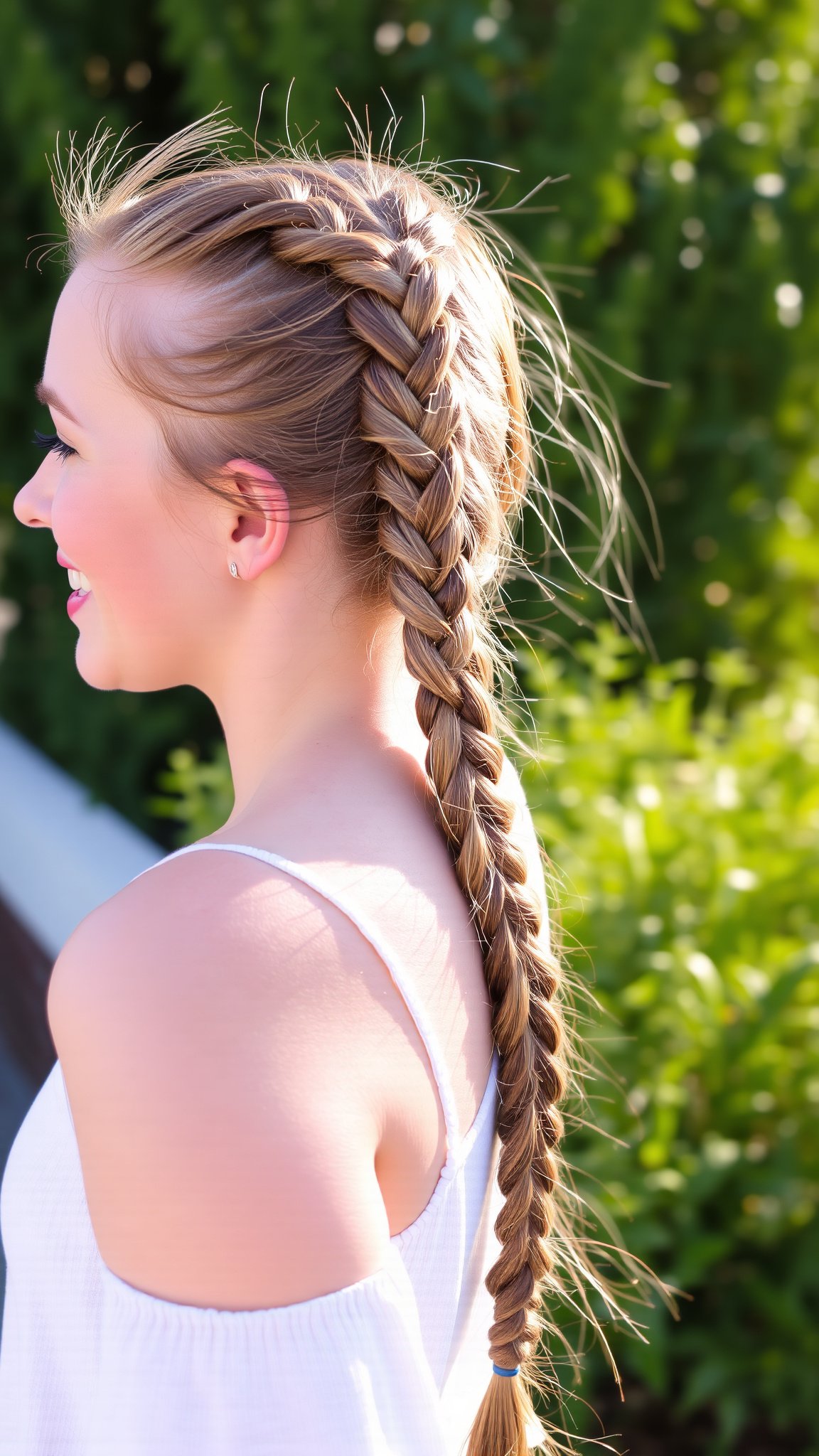 Ponytail with Braids