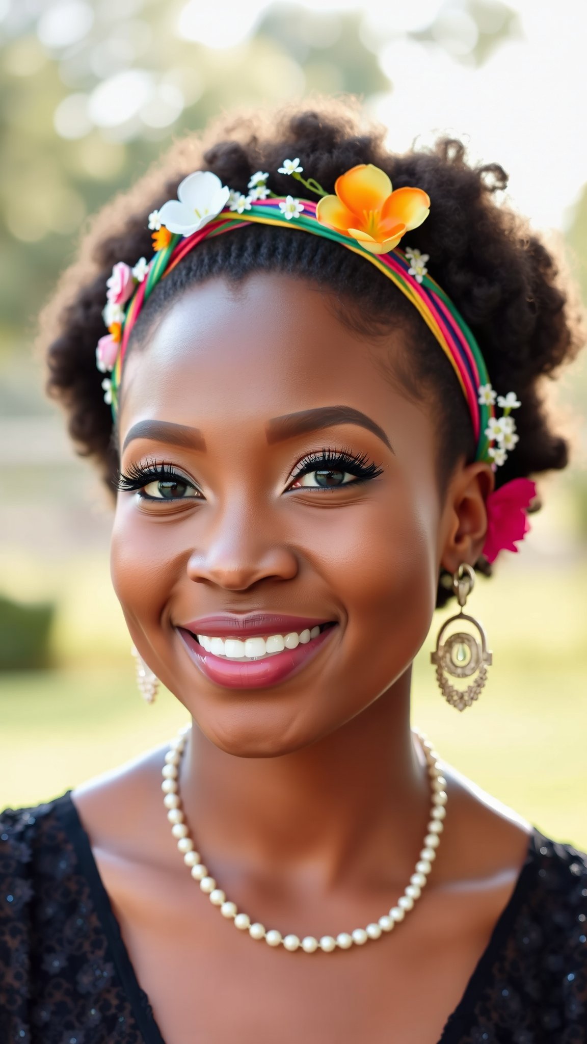 Puff with Hair Accessories