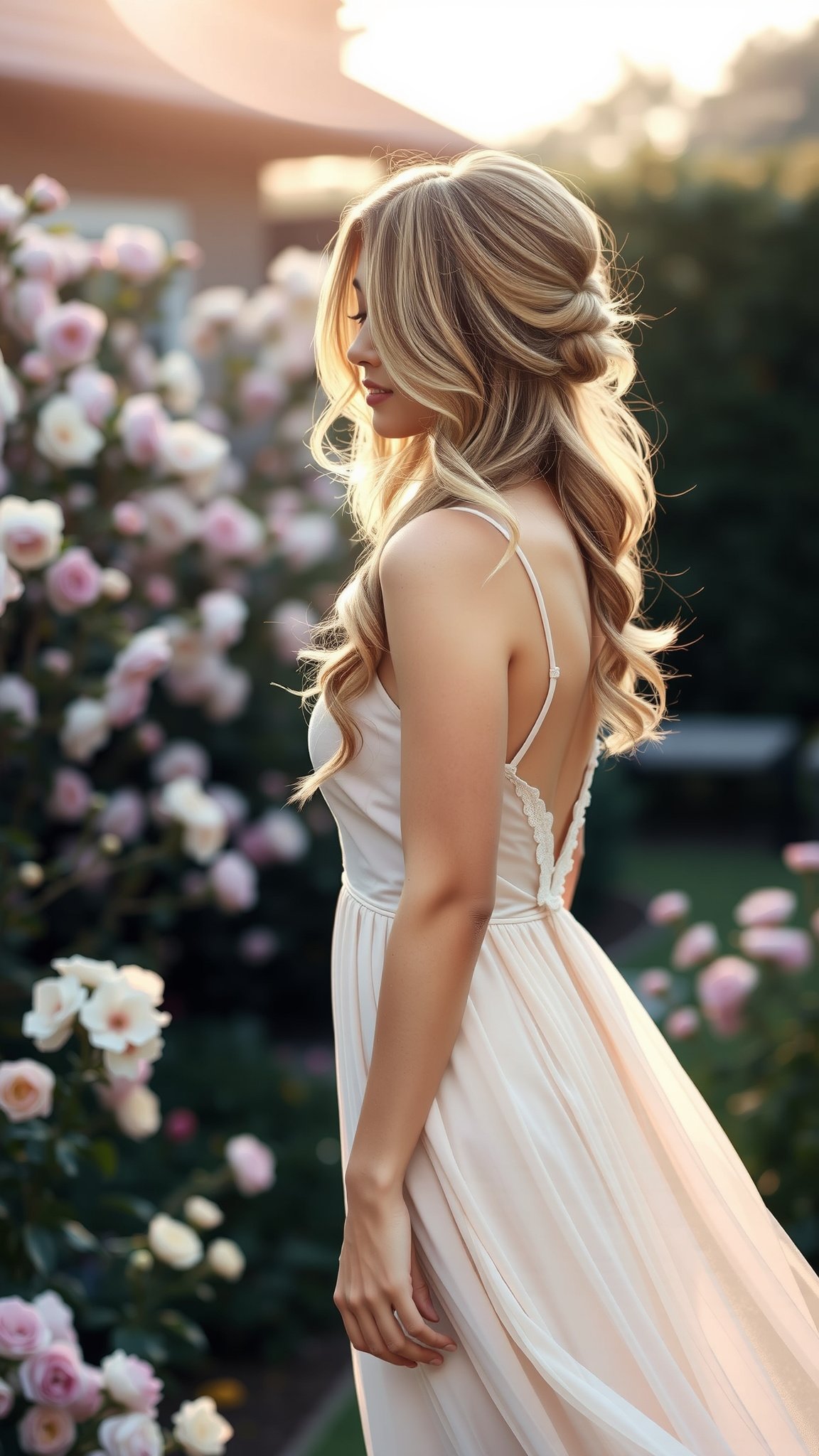 Romantic Half-Up Half-Down