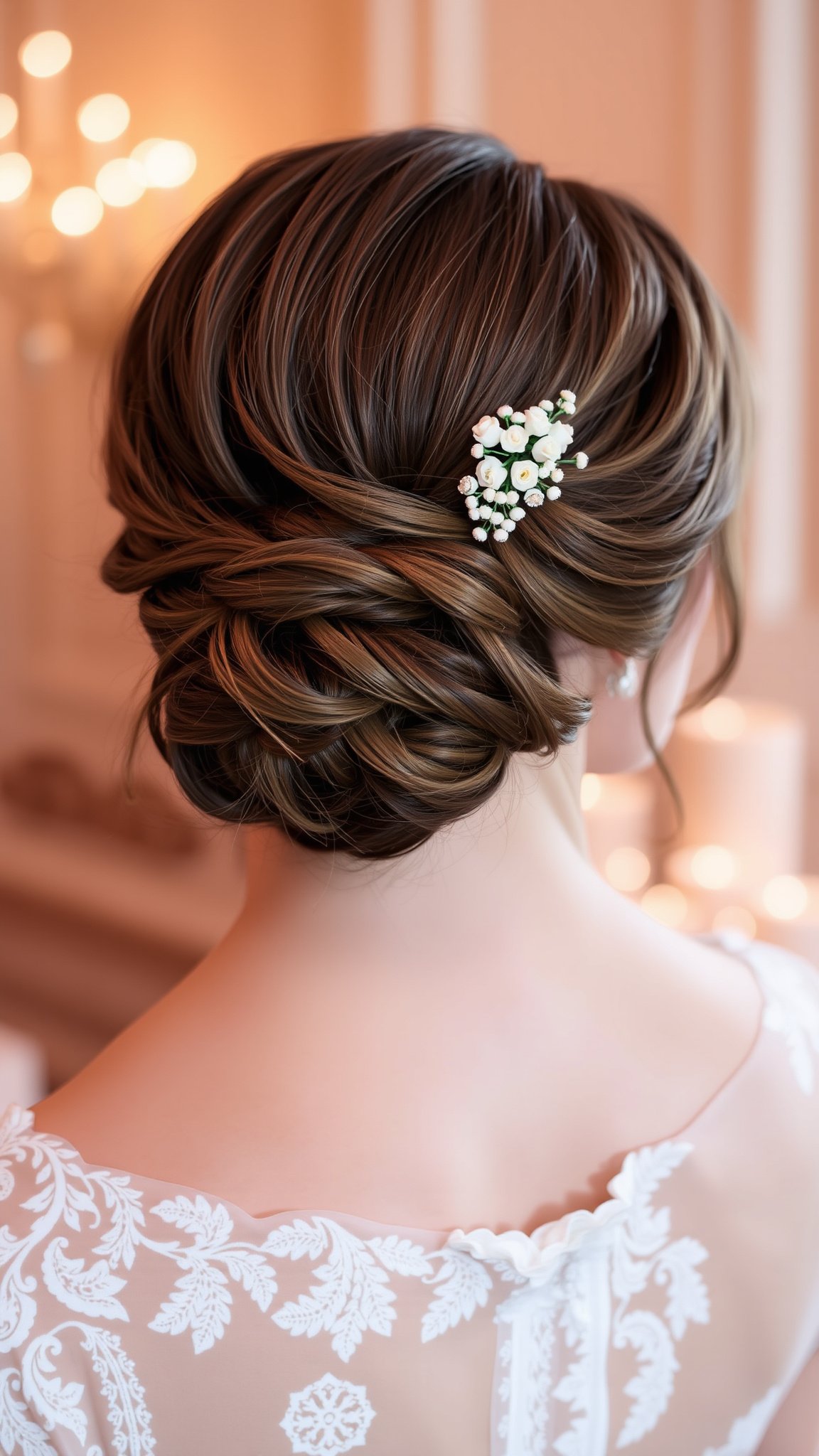 side swept updo Side-Swept Updo