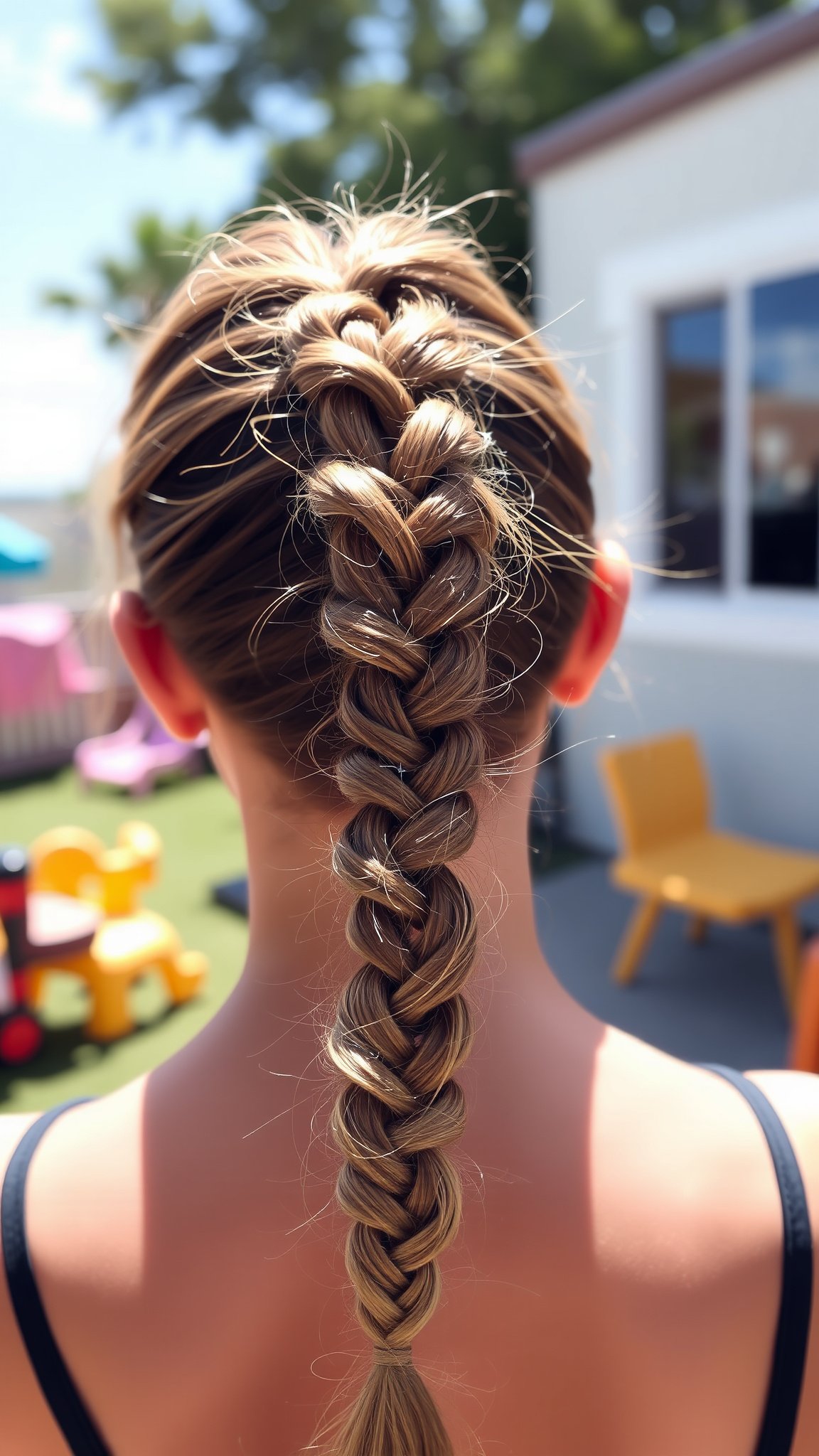 Simple Braided Ponytail