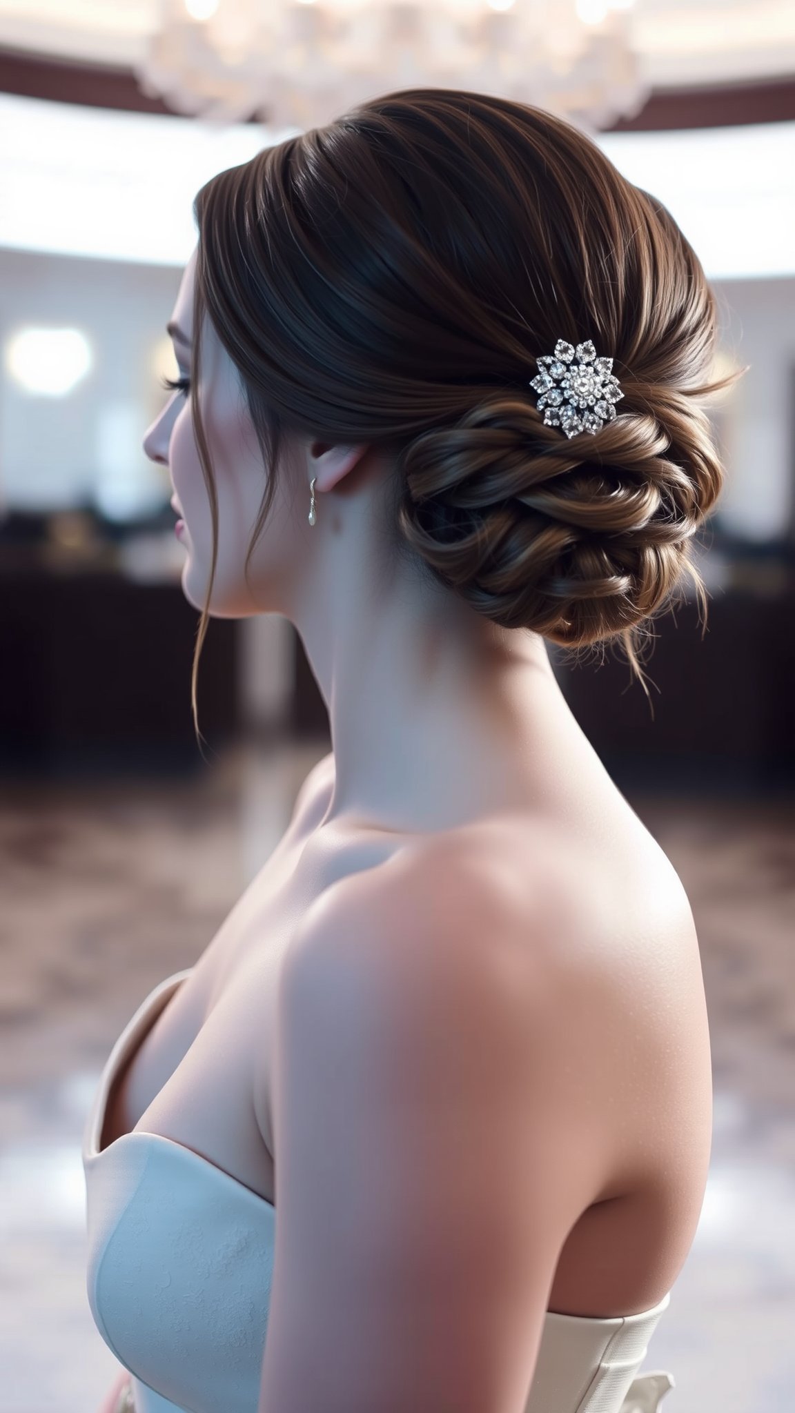 Simple Low Chignon