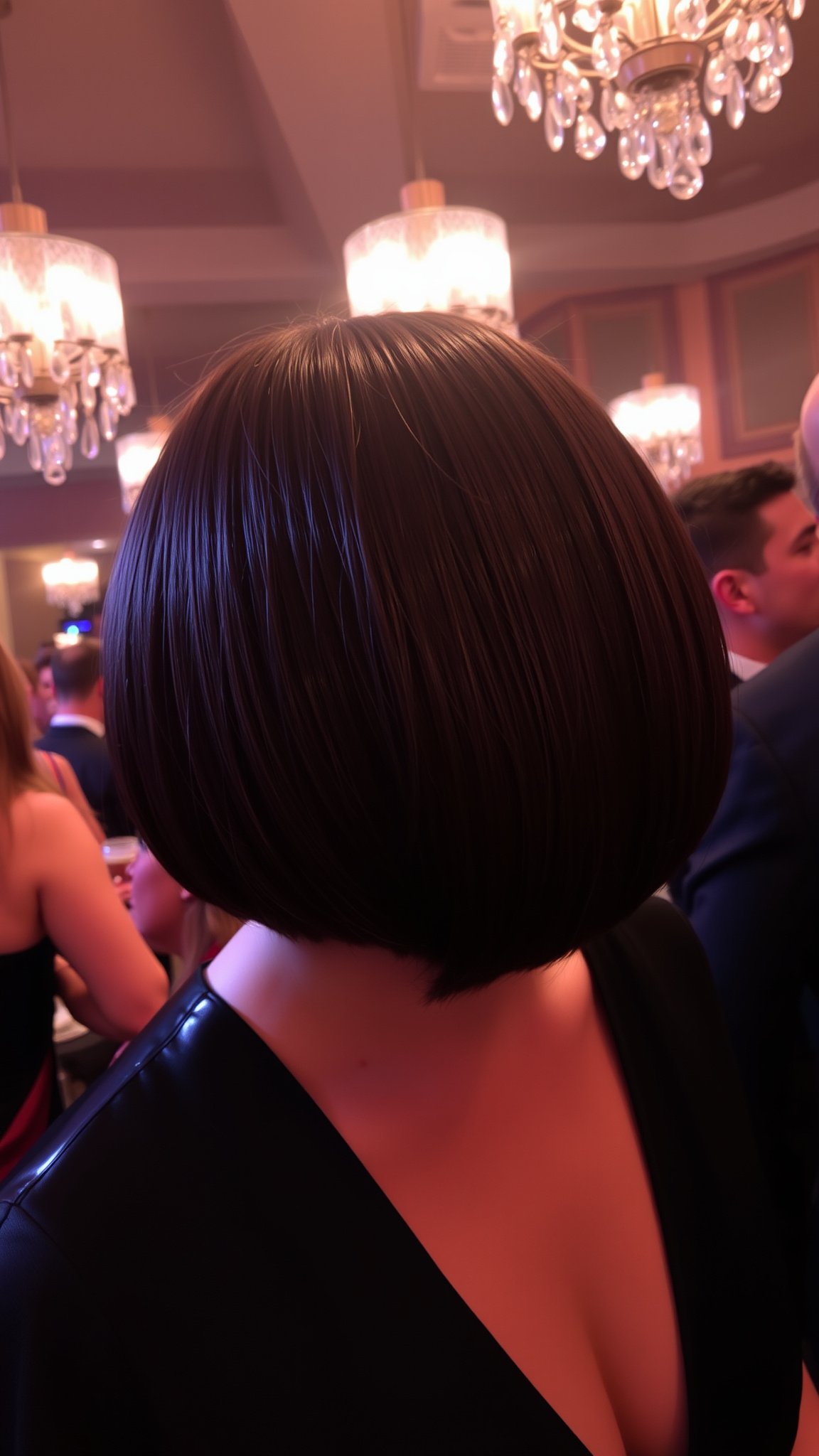 sleek bob with wet finish Sleek Bob with Wet Finish