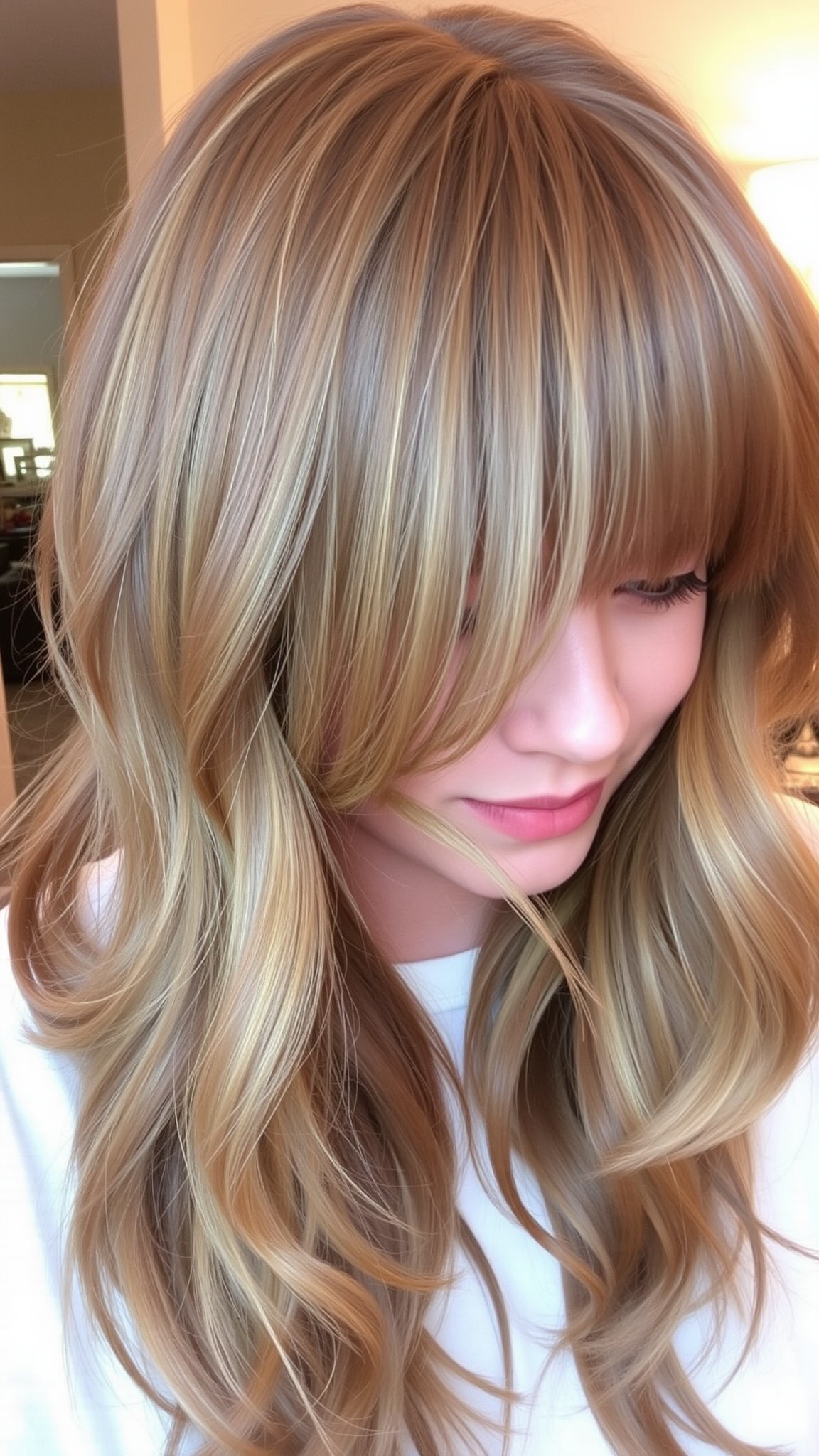 soft layers with curtain bangs Soft Layers with Curtain Bangs