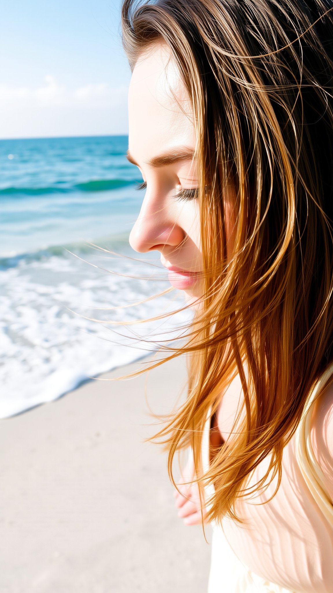 Textured Beach Waves