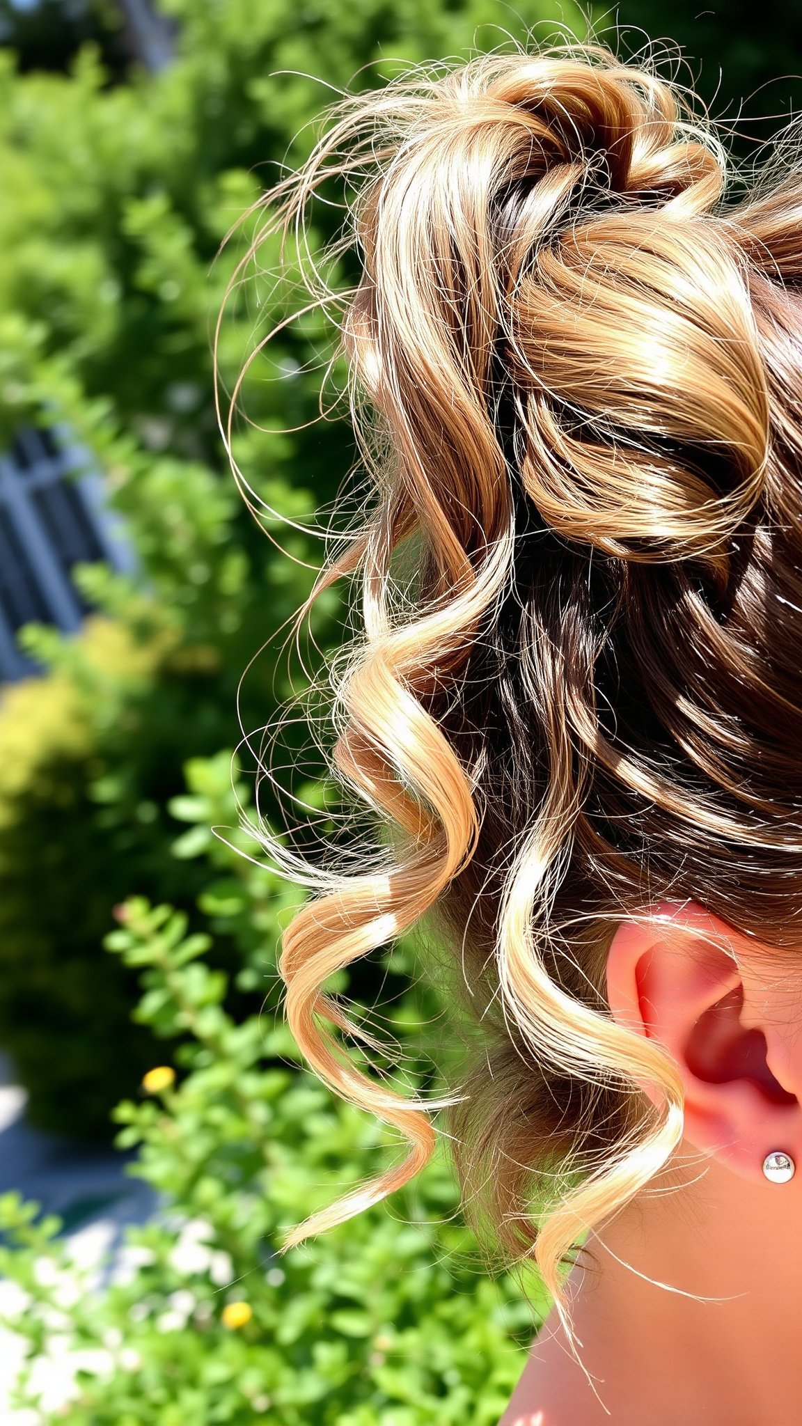 Textured High Ponytail