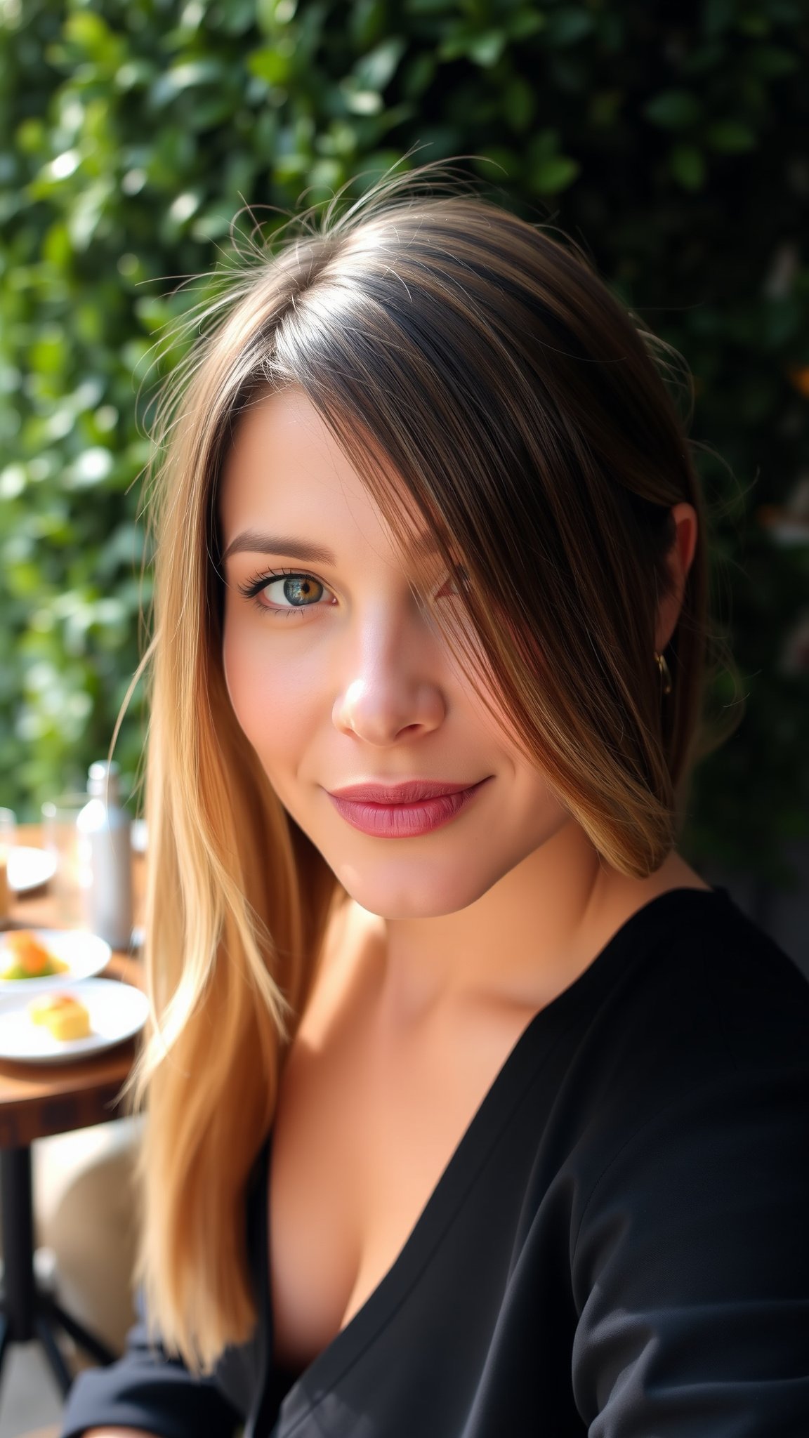 Textured Sleek Straight Hair