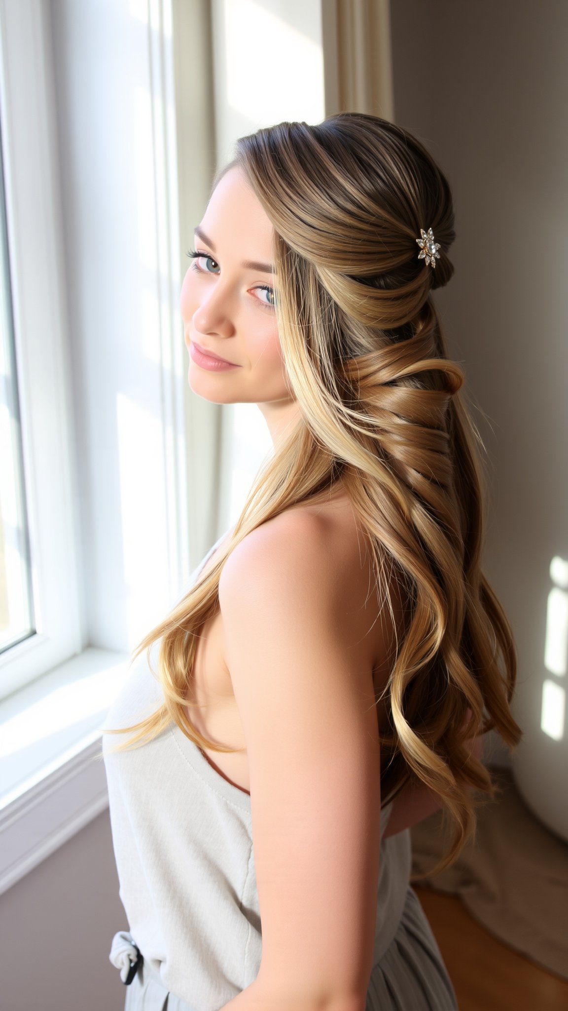 Try a Half-Up, Half-Down Style