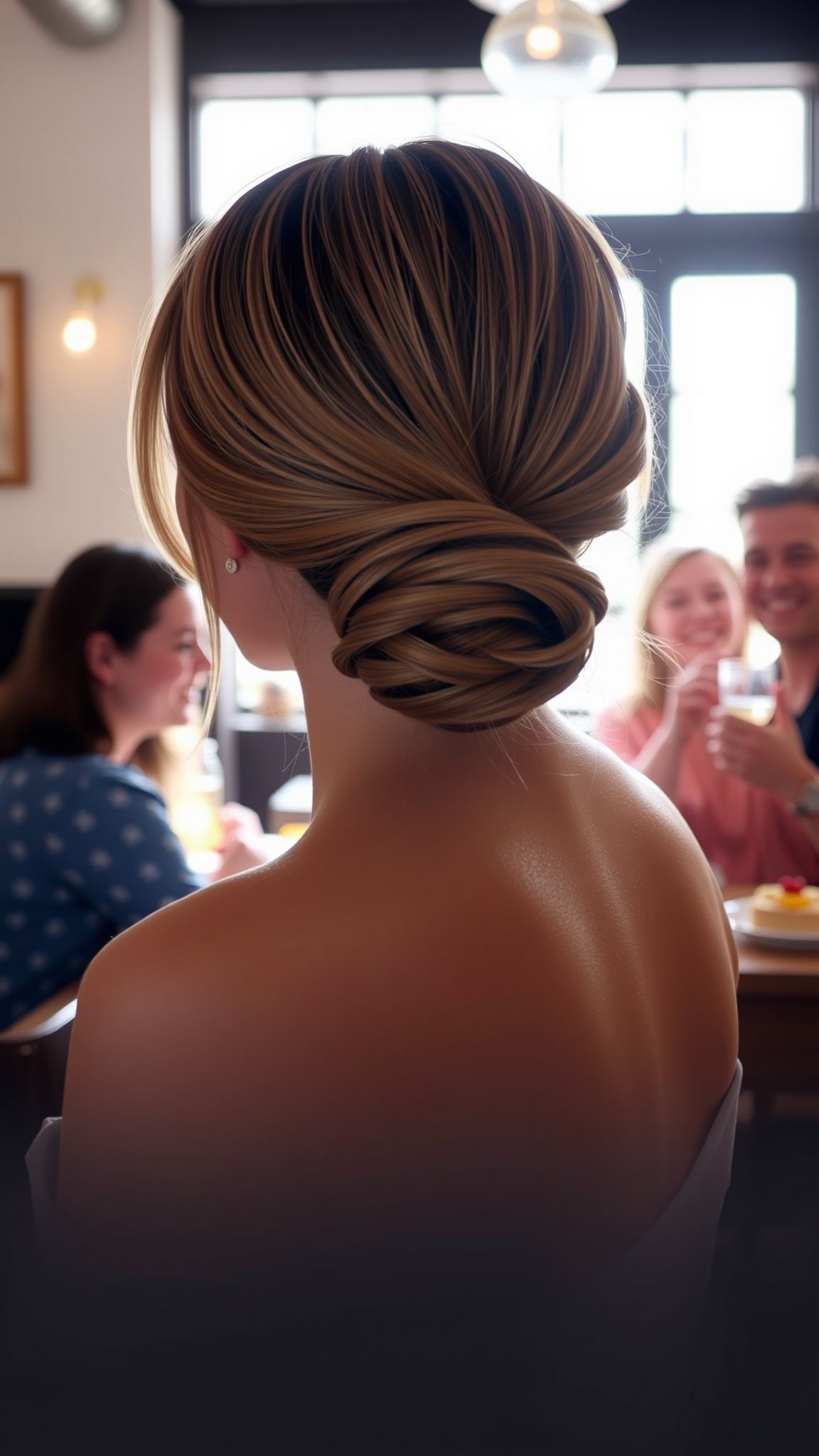 Try a Low Bun for an Effortless Look