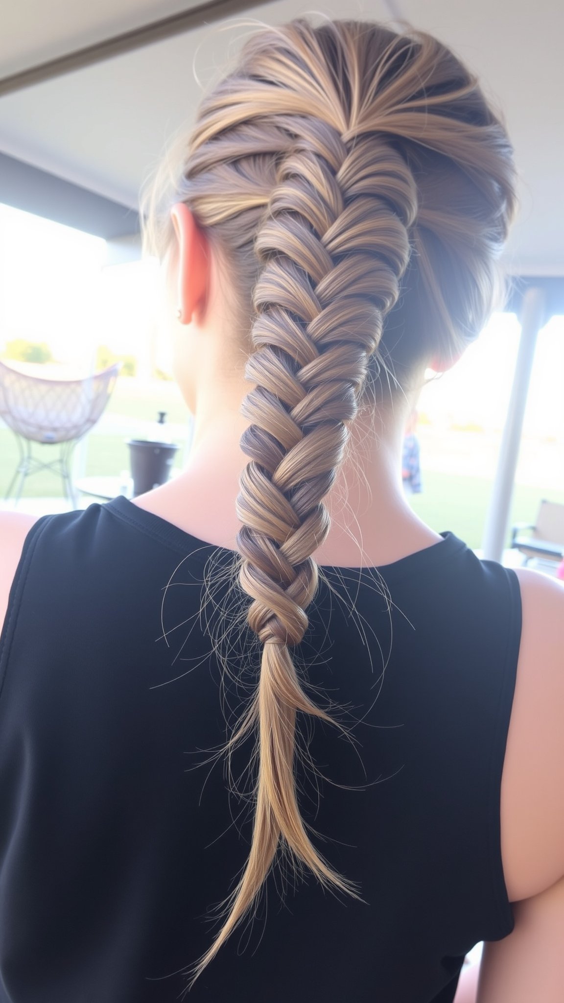Twisted Braided Ponytail