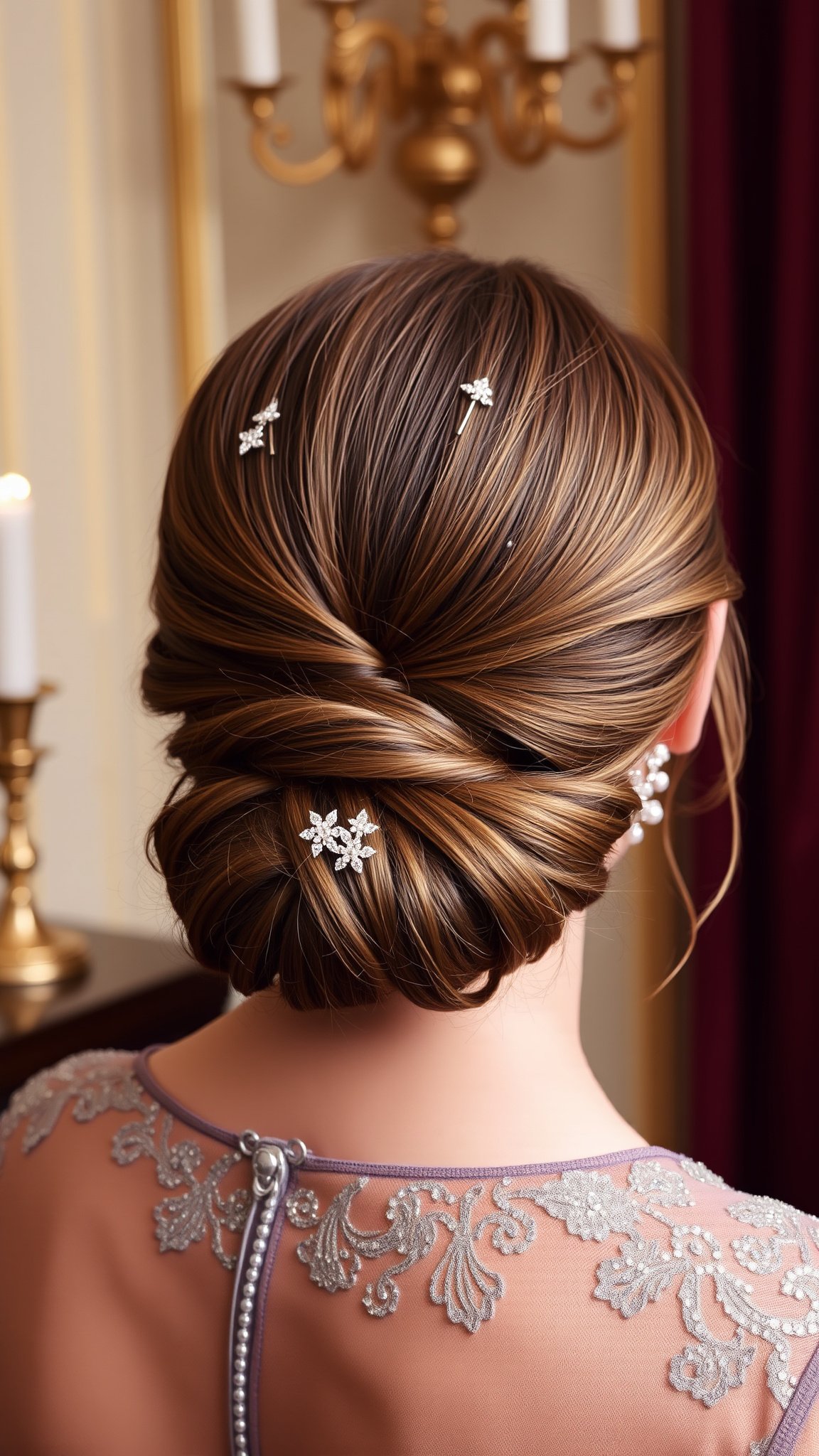 twisted low chignon 1 Twisted Low Chignon