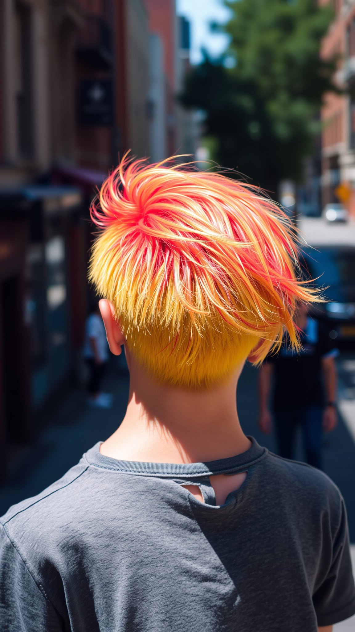 vibrant colored wolf cut Vibrant Colored Wolf Cut