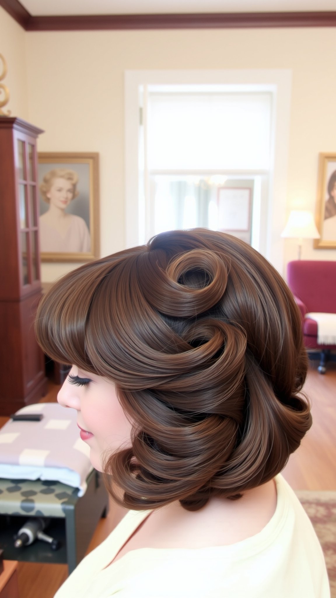 Victory Roll with Bangs