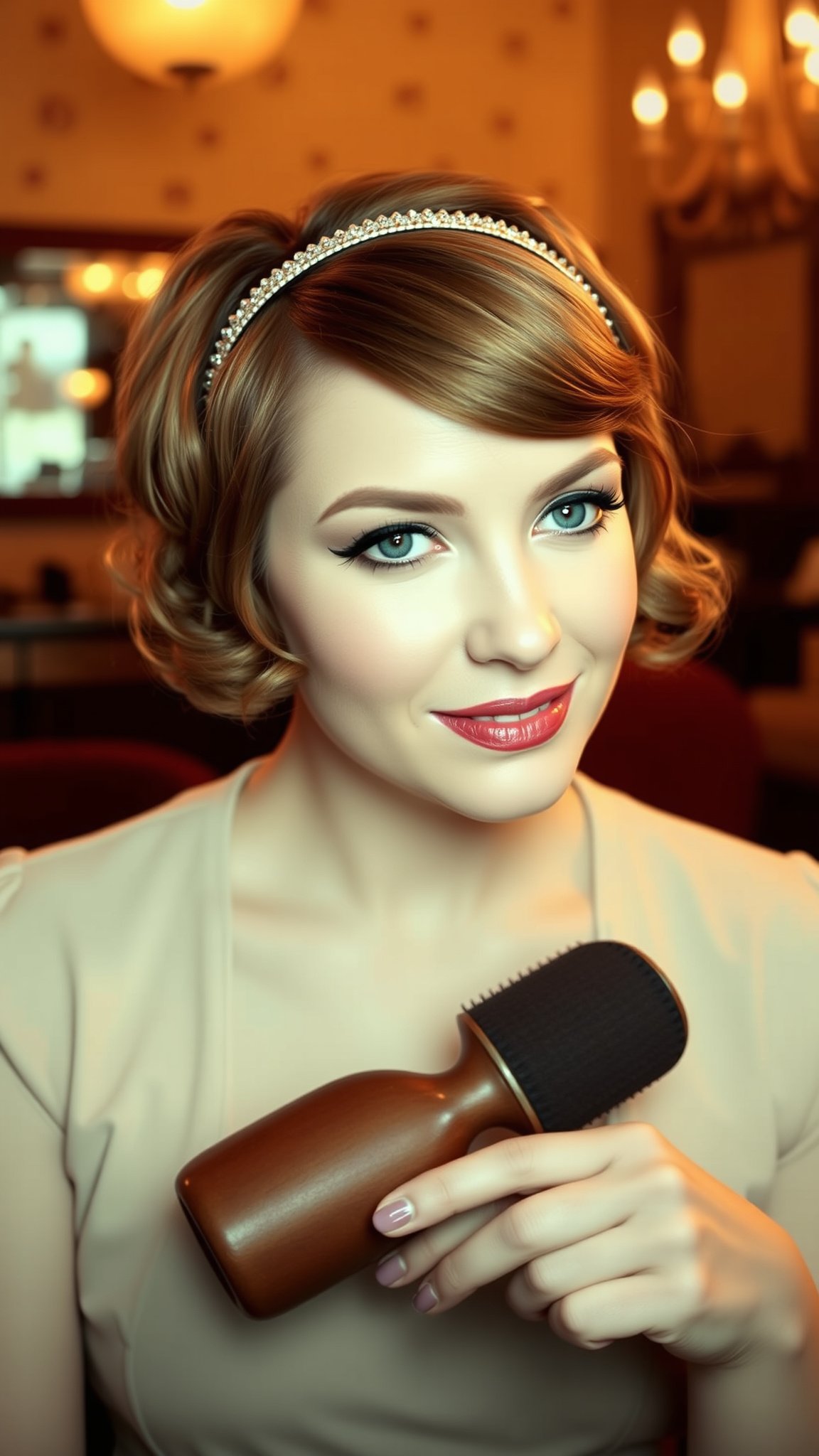 Vintage-Inspired Pixie with Side-Swept Bangs