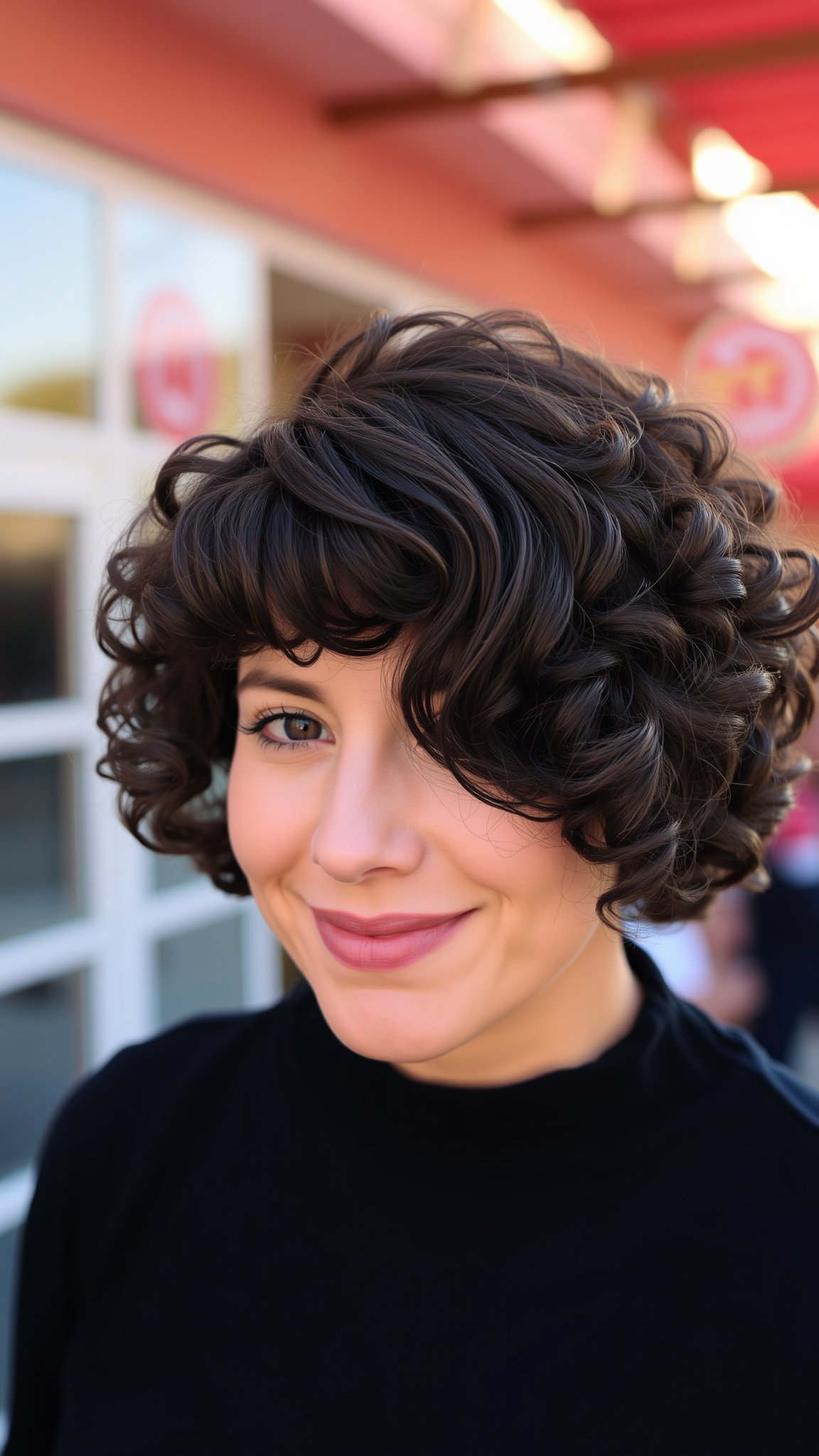 1. Bouncy Curly Bob