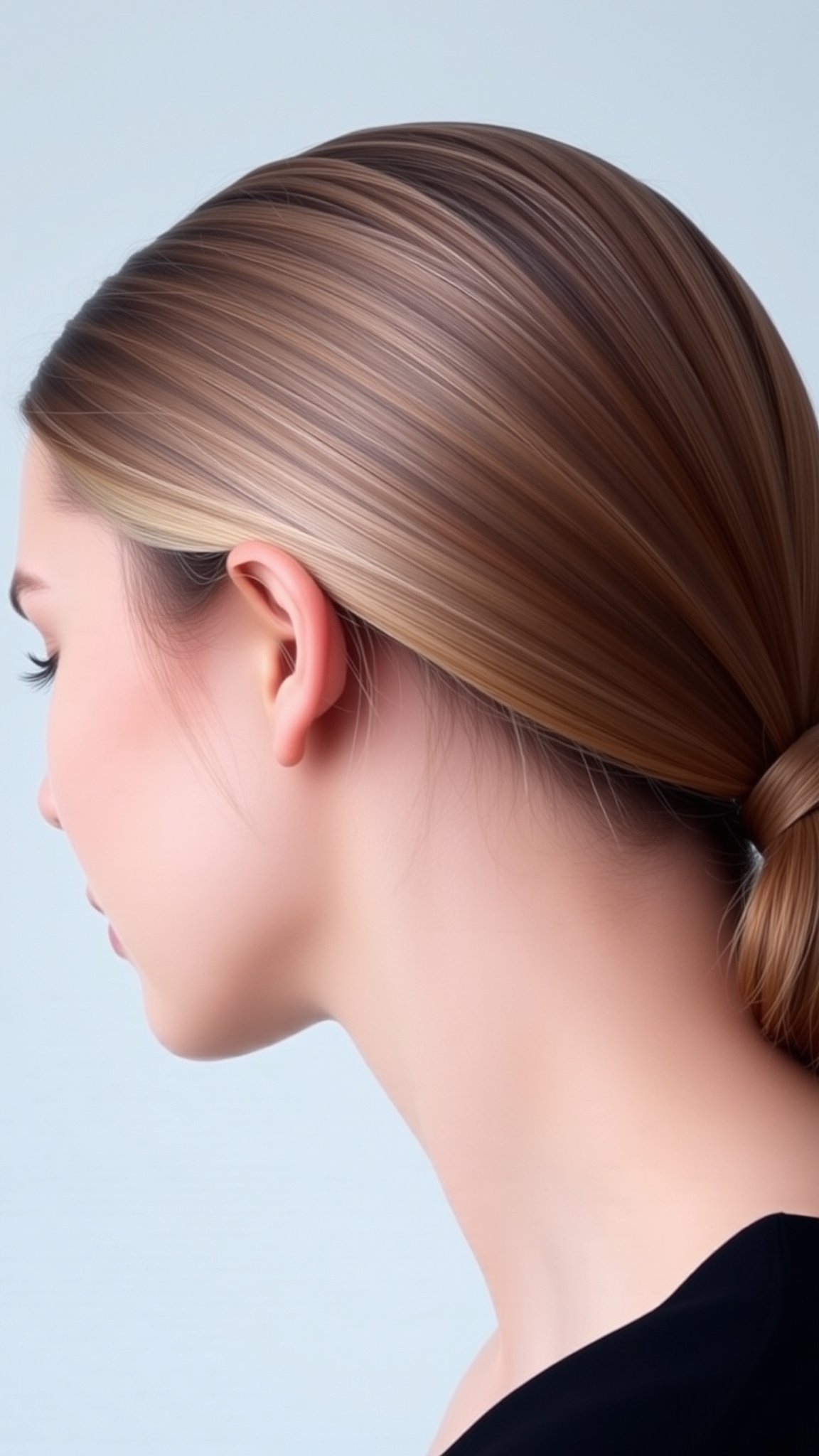 1 classic low ponytail 1 1. Classic Low Ponytail