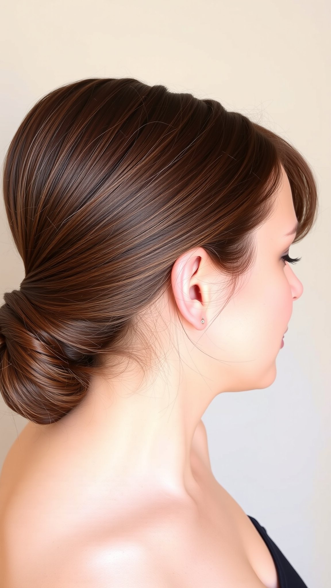 1. Classic Low Ponytail