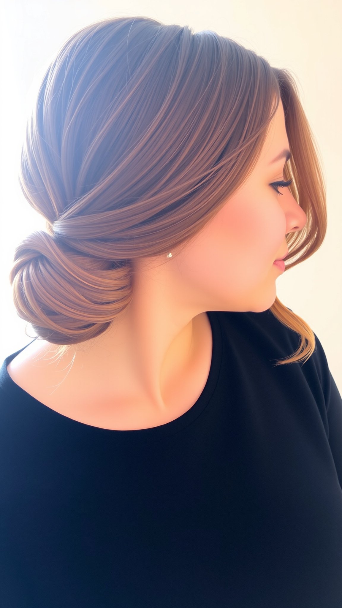 1. Effortless Low Bun