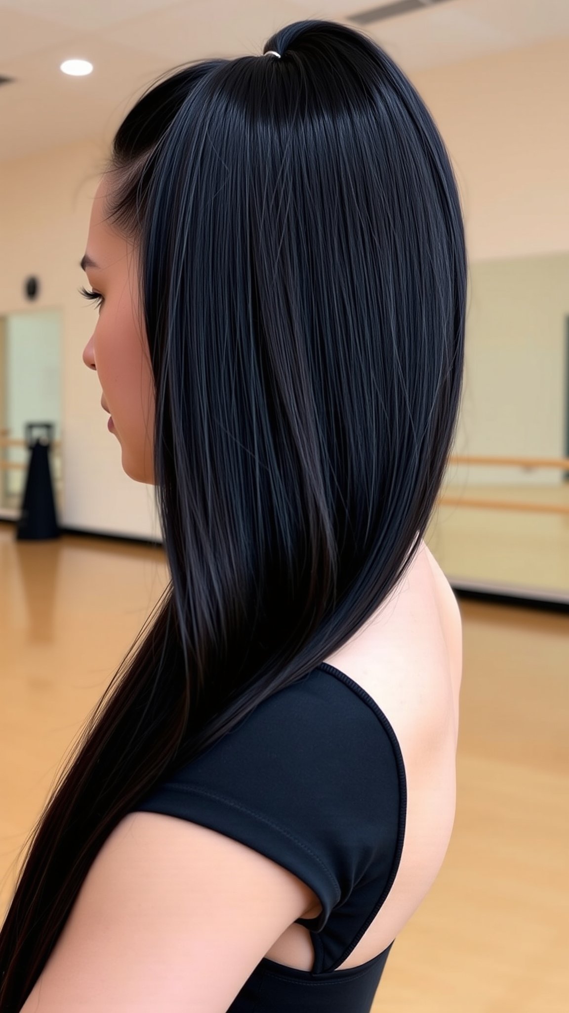 1. Sleek High Ponytail