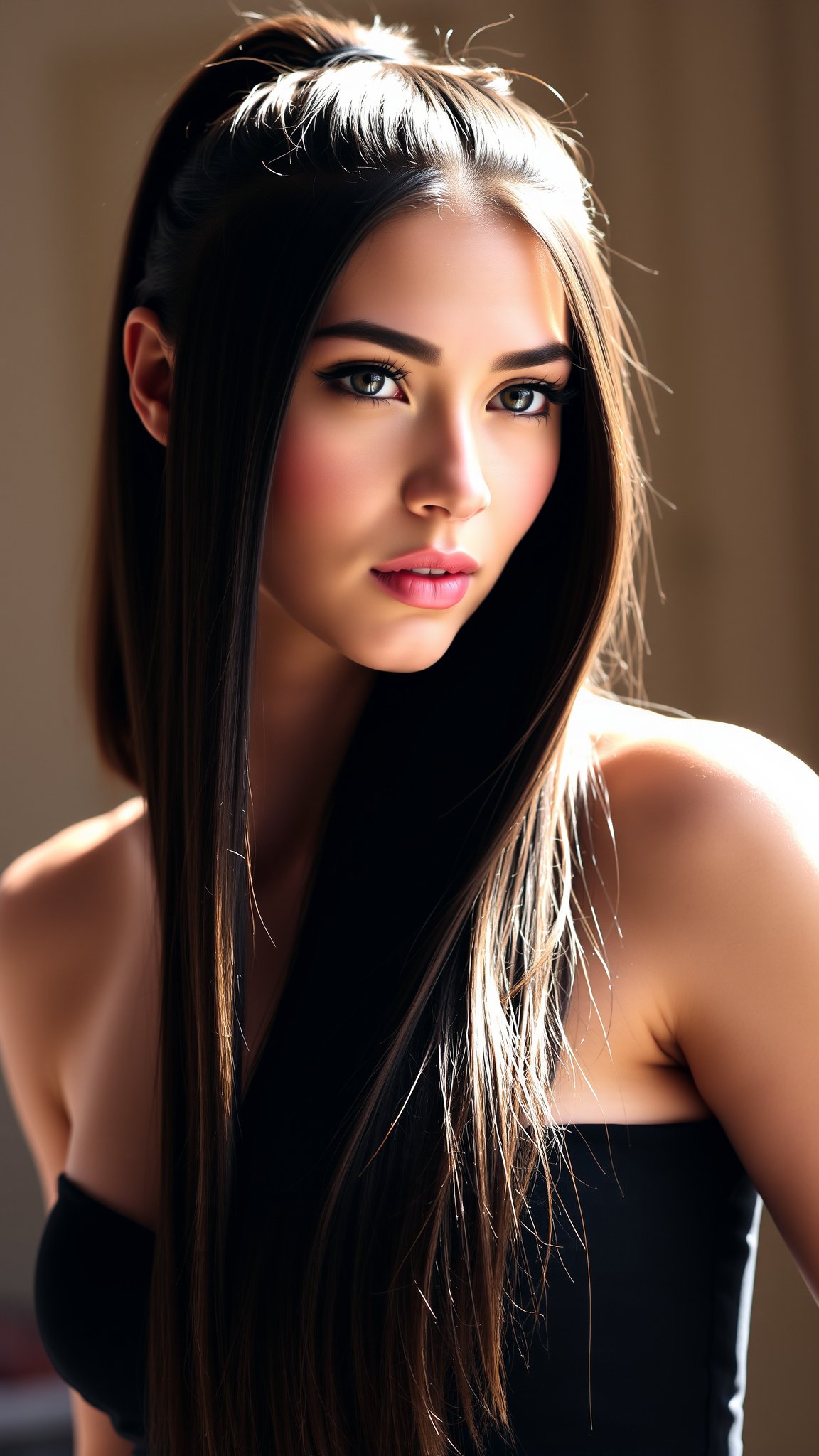 1. Sleek High Ponytail