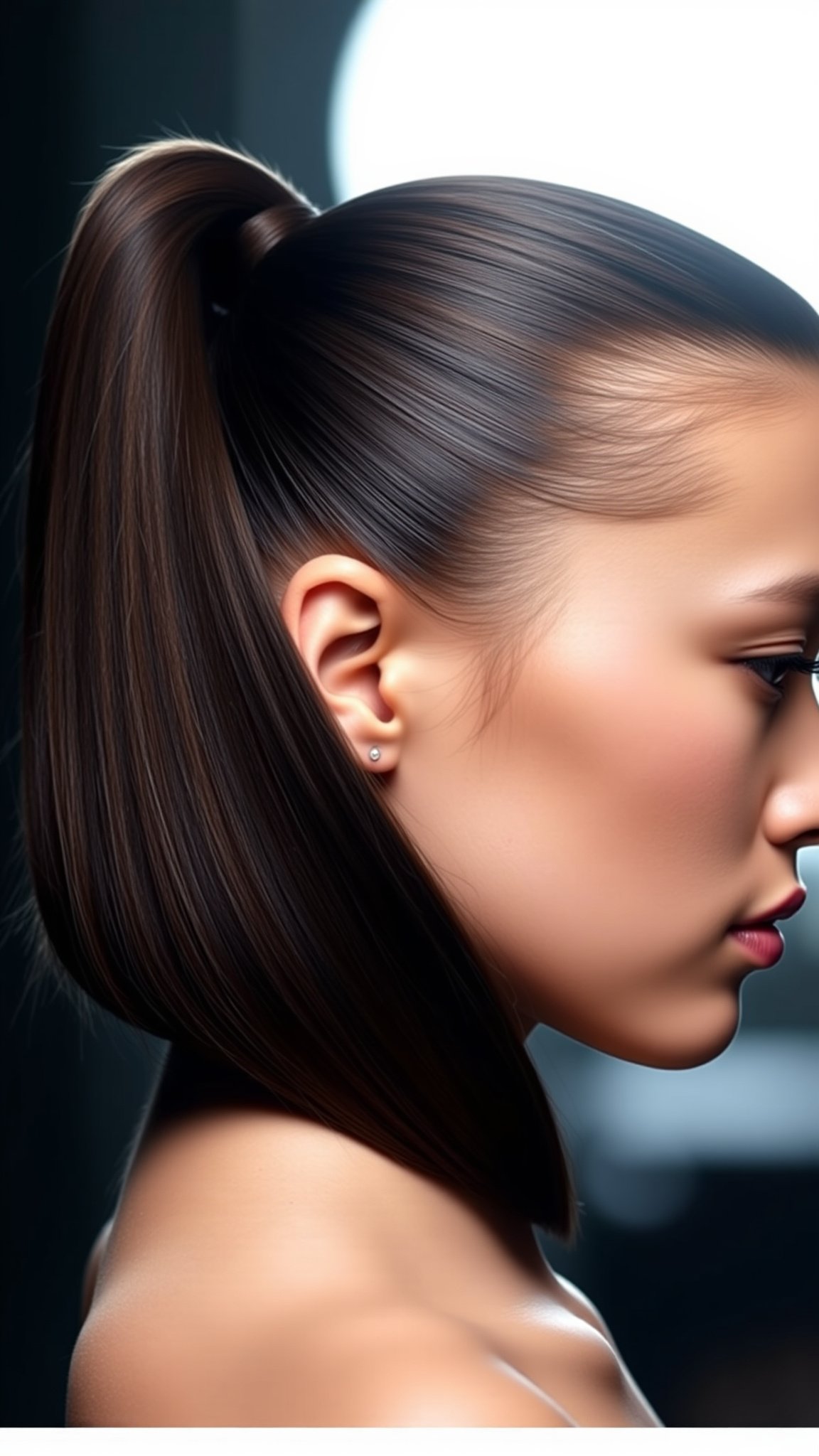 1. Sleek High Ponytail