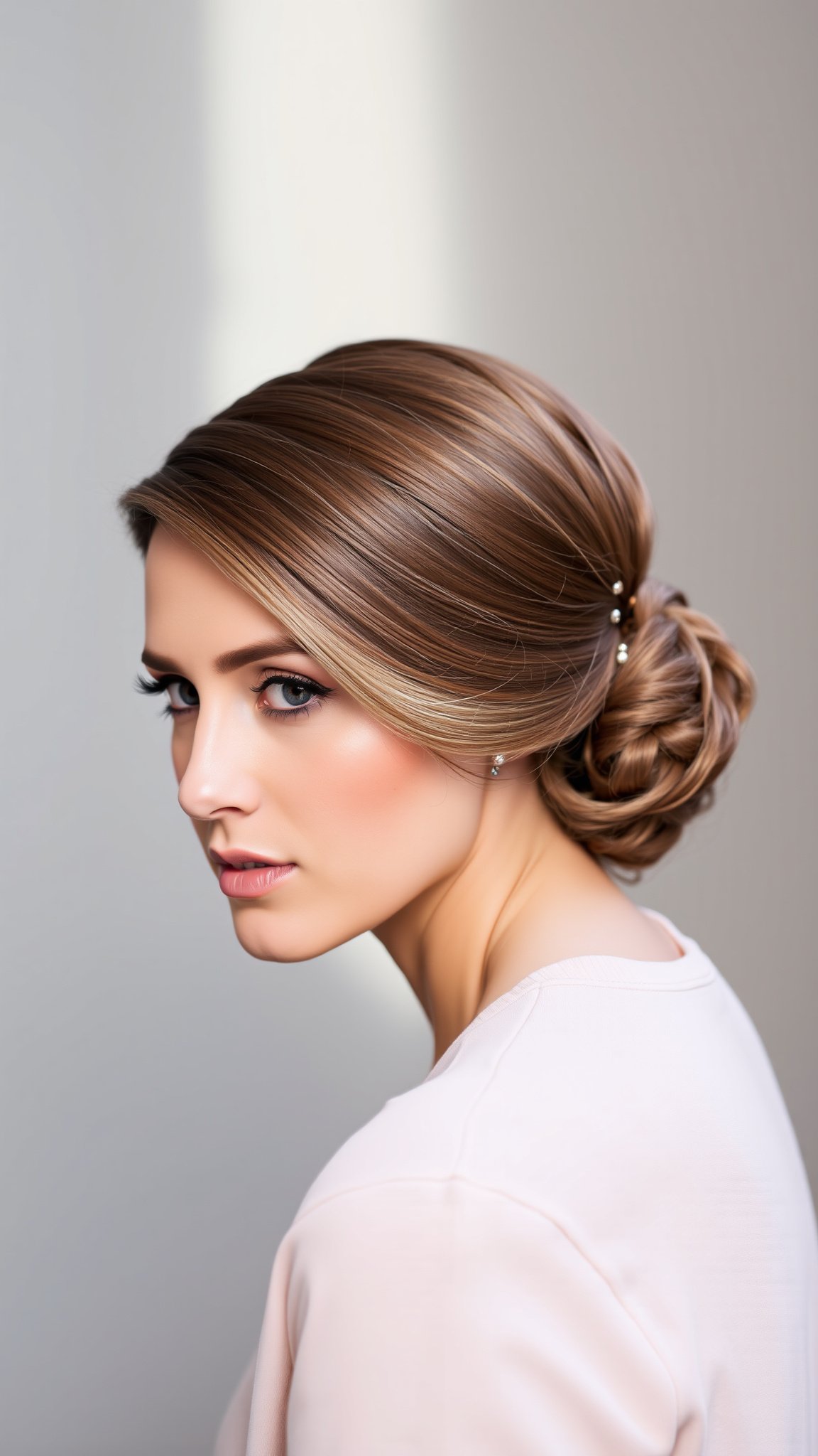 1 sleek low bun 2 1. Sleek Low Bun