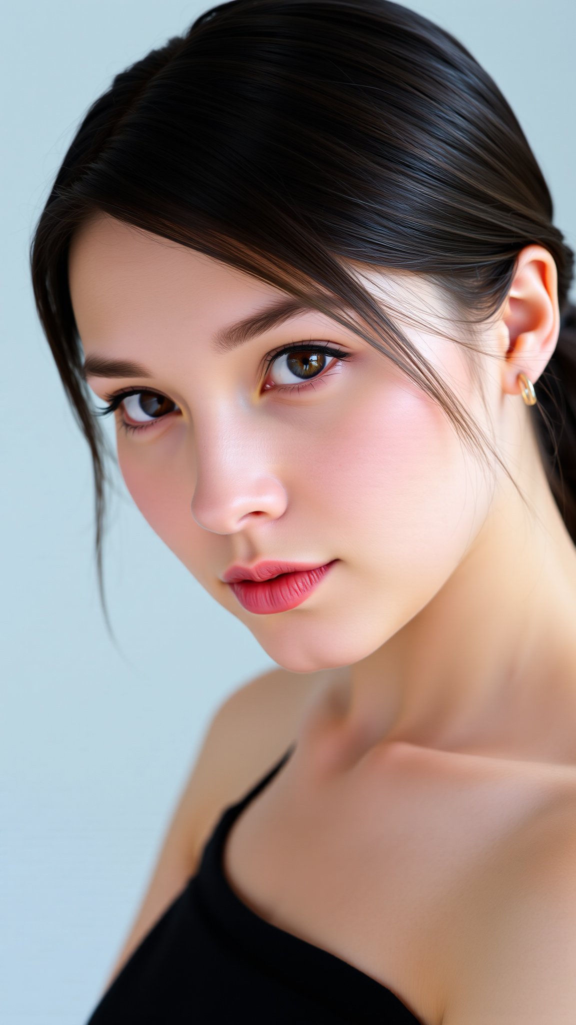 1. Sleek Low Ponytail