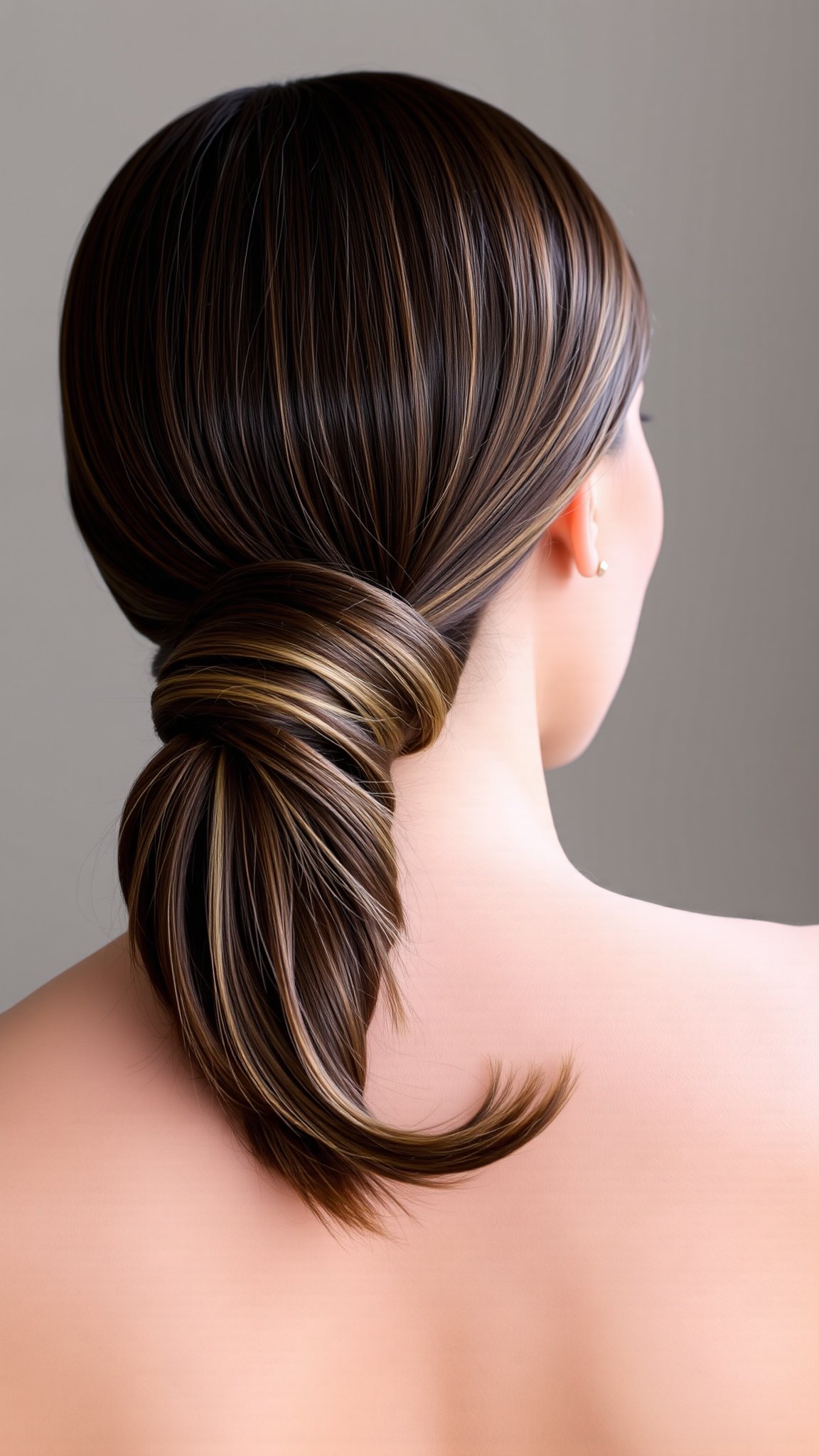 1. Sleek Low Ponytail