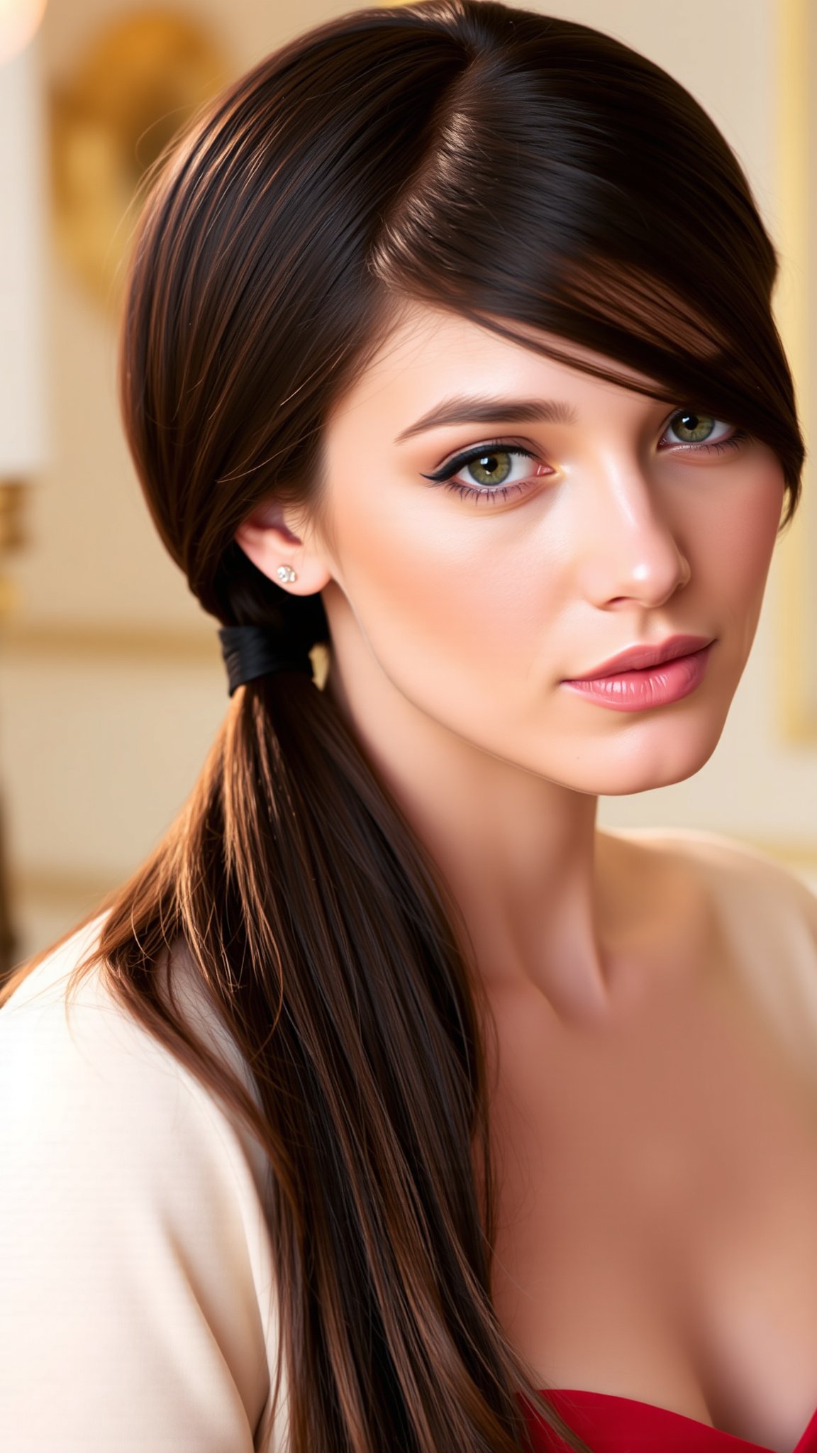 1. Sleek Low Ponytail