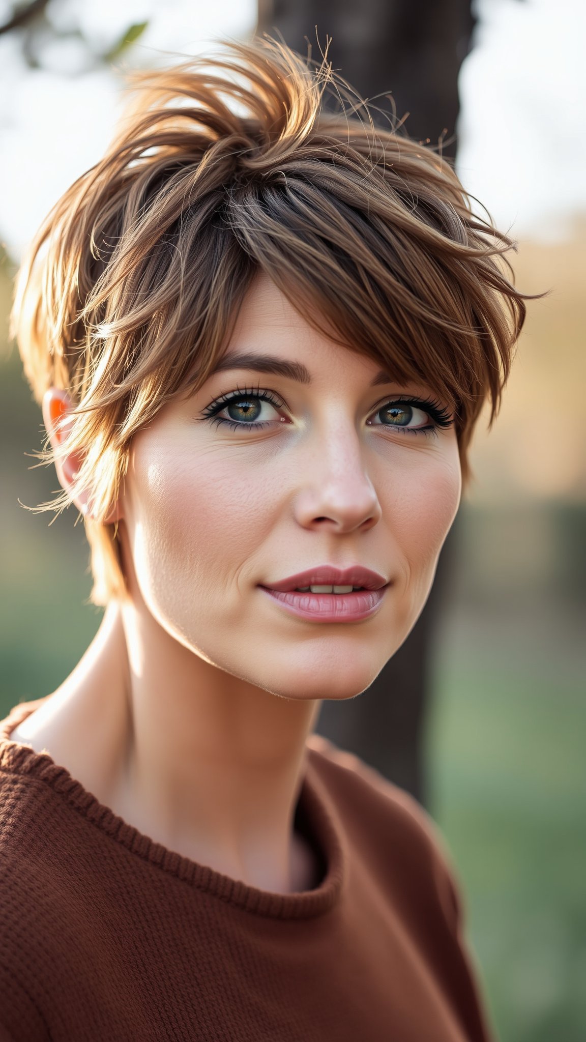1. Textured Pixie Cut
