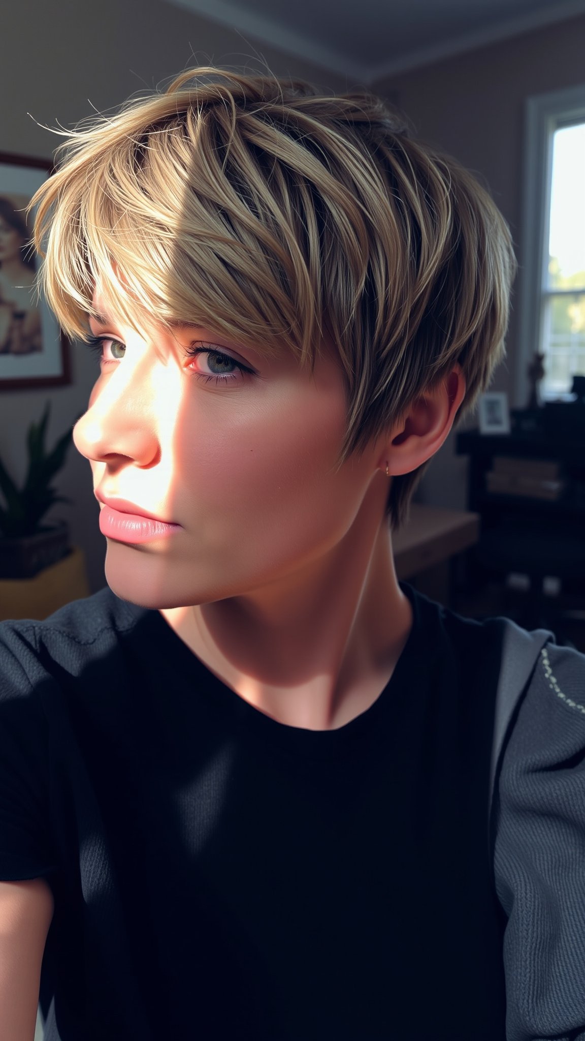 1. Textured Pixie Cut