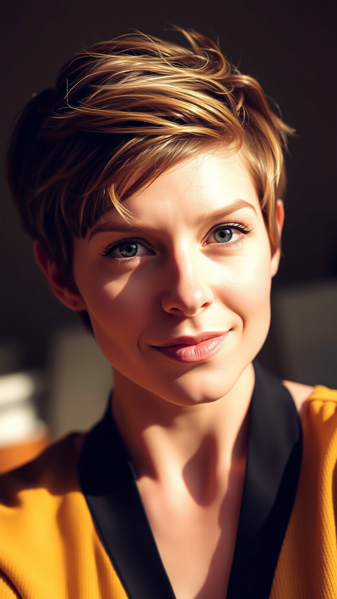 1. Textured Pixie Cut