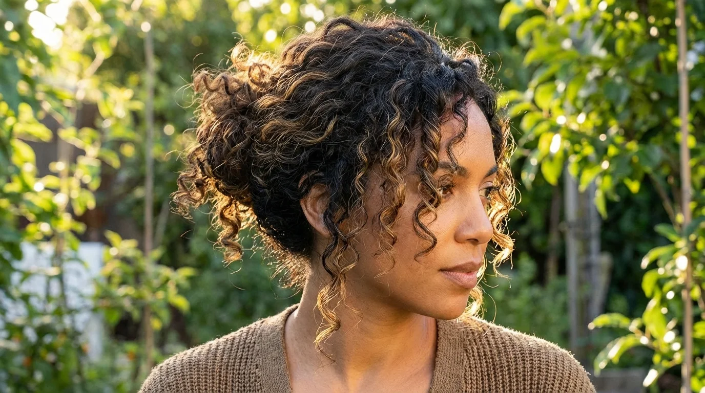 2. Curly Updo