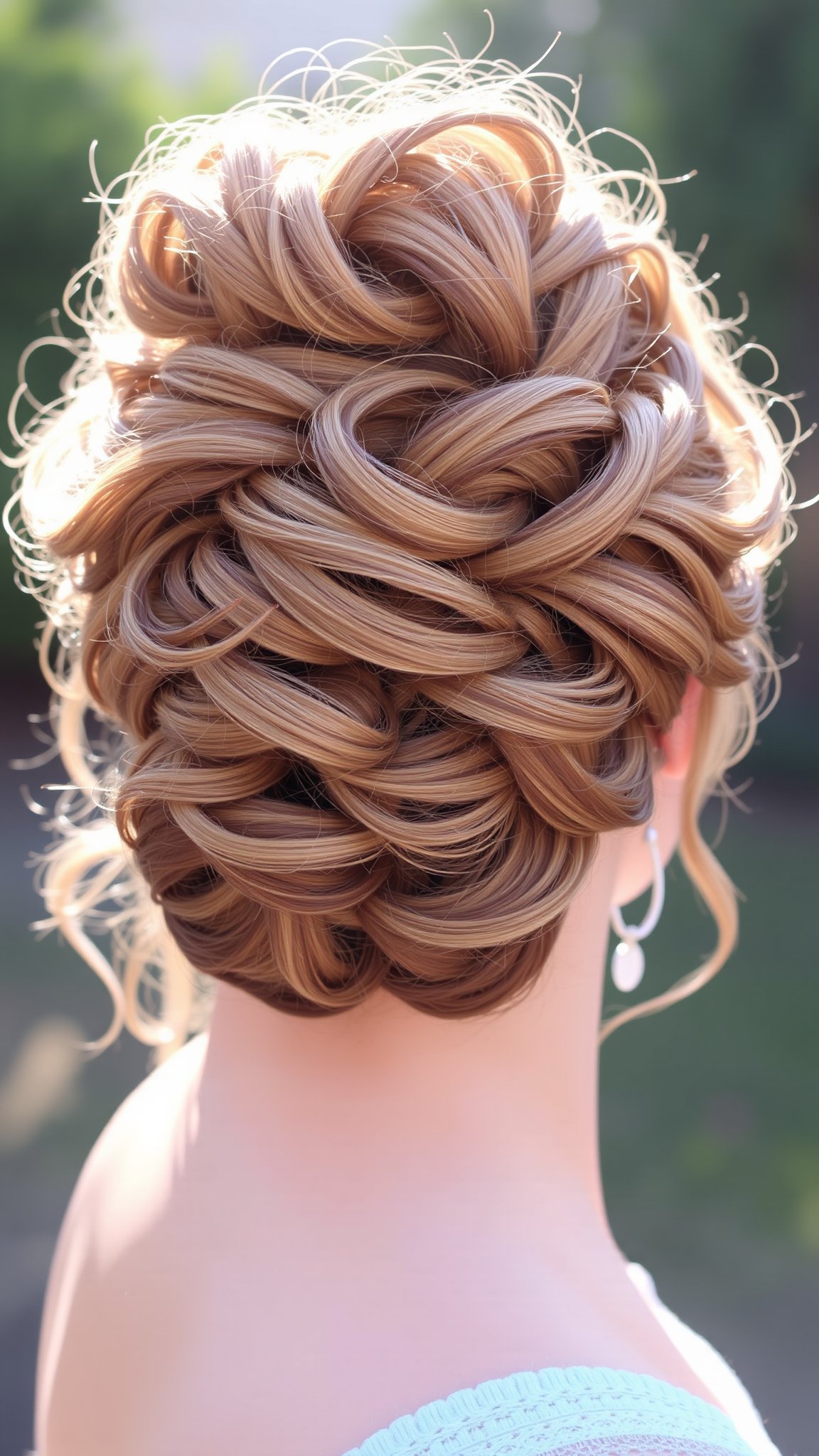 2. Curly Updo