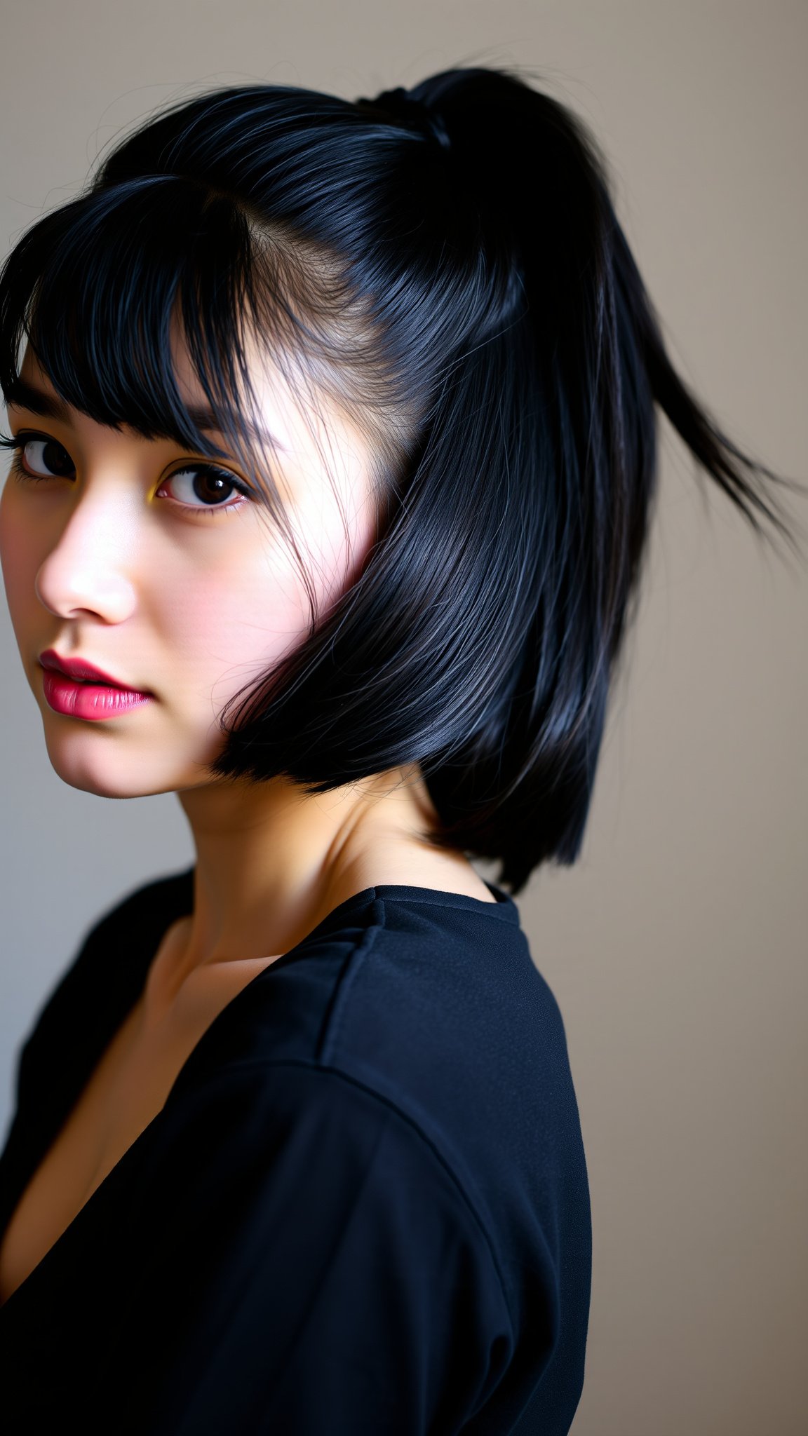 2. Sleek High Ponytail