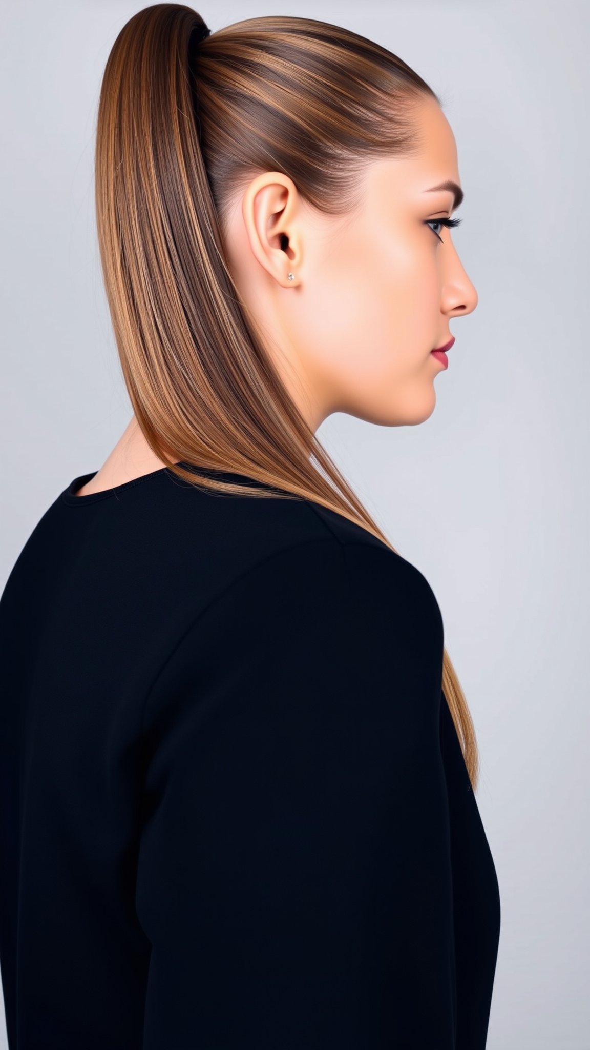 2. Sleek High Ponytail