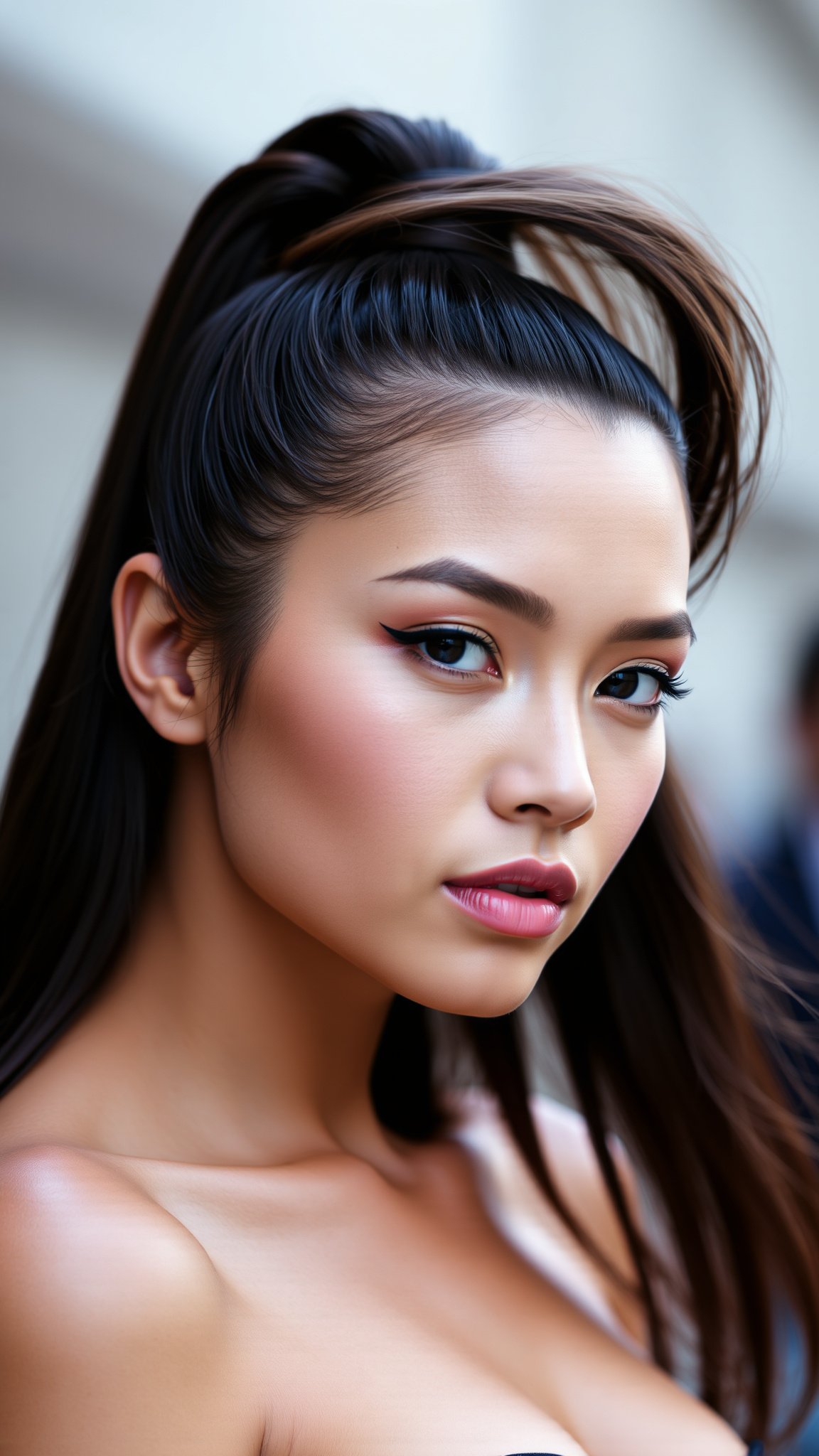 2. Sleek High Ponytail