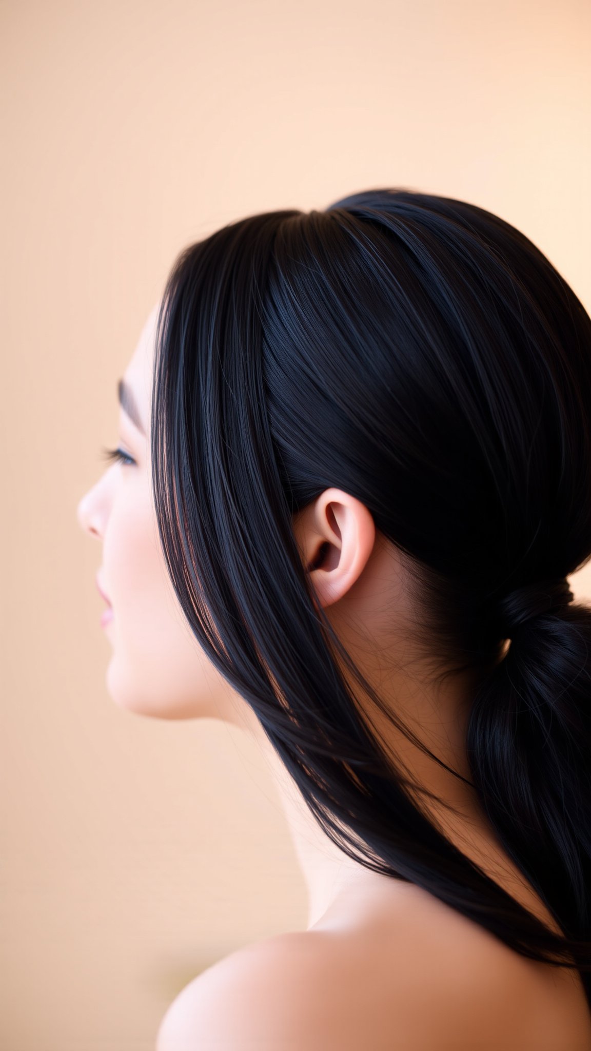 2. Sleek Low Ponytail
