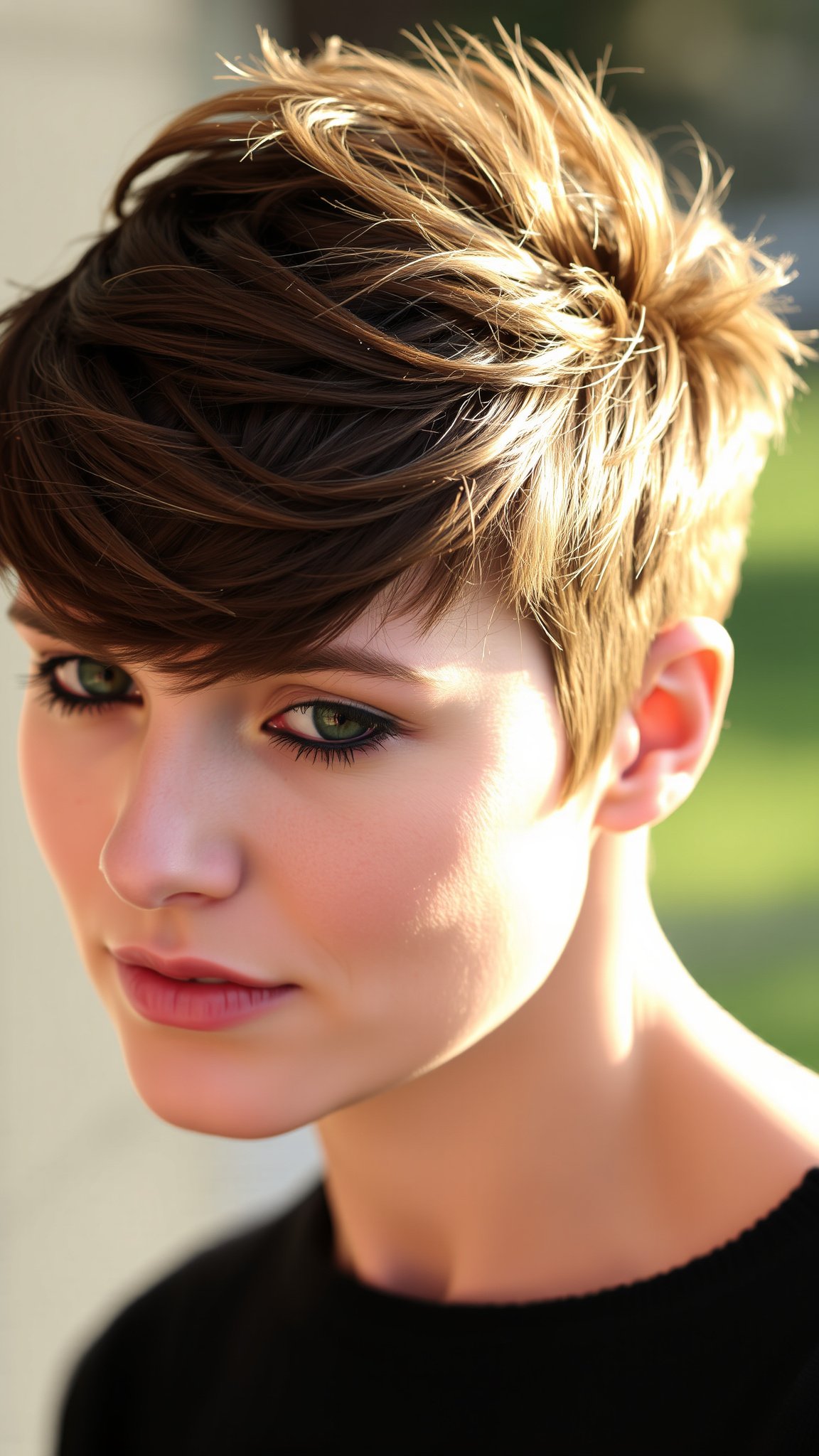 2. Textured Pixie Cut
