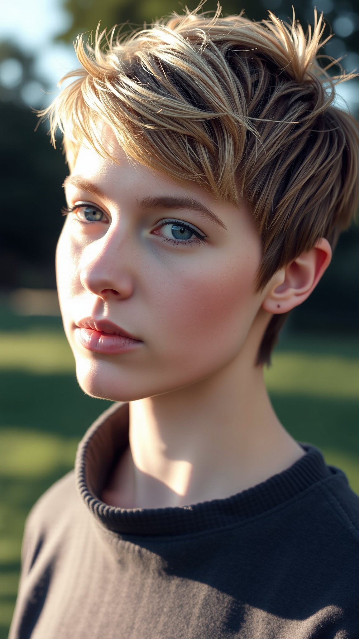 2. Textured Pixie Cut