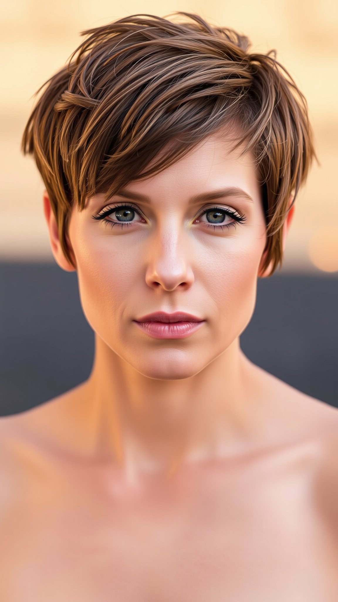 2. Textured Pixie Cut