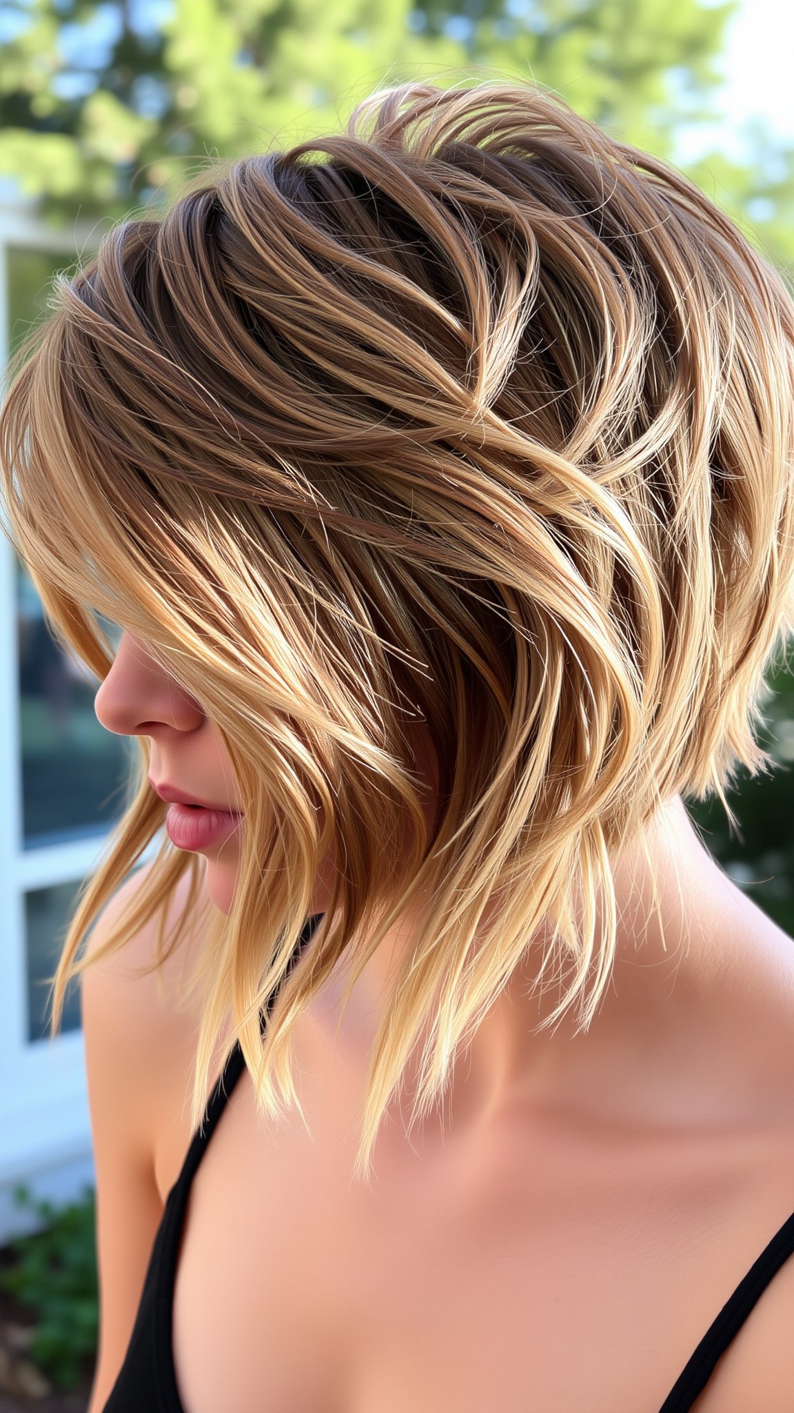 2. Textured Pixie Cut