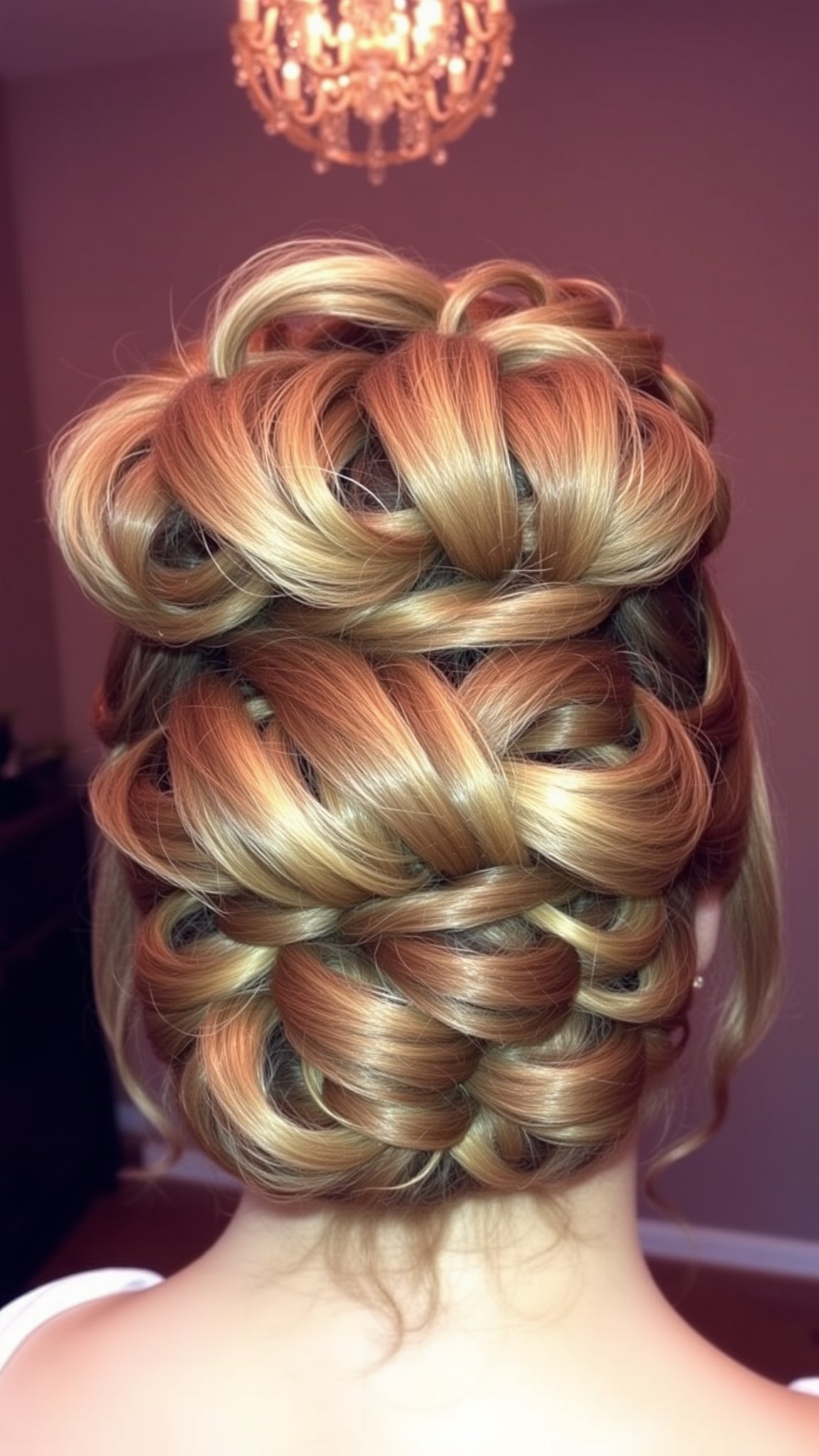 2. Voluminous Curly Updo