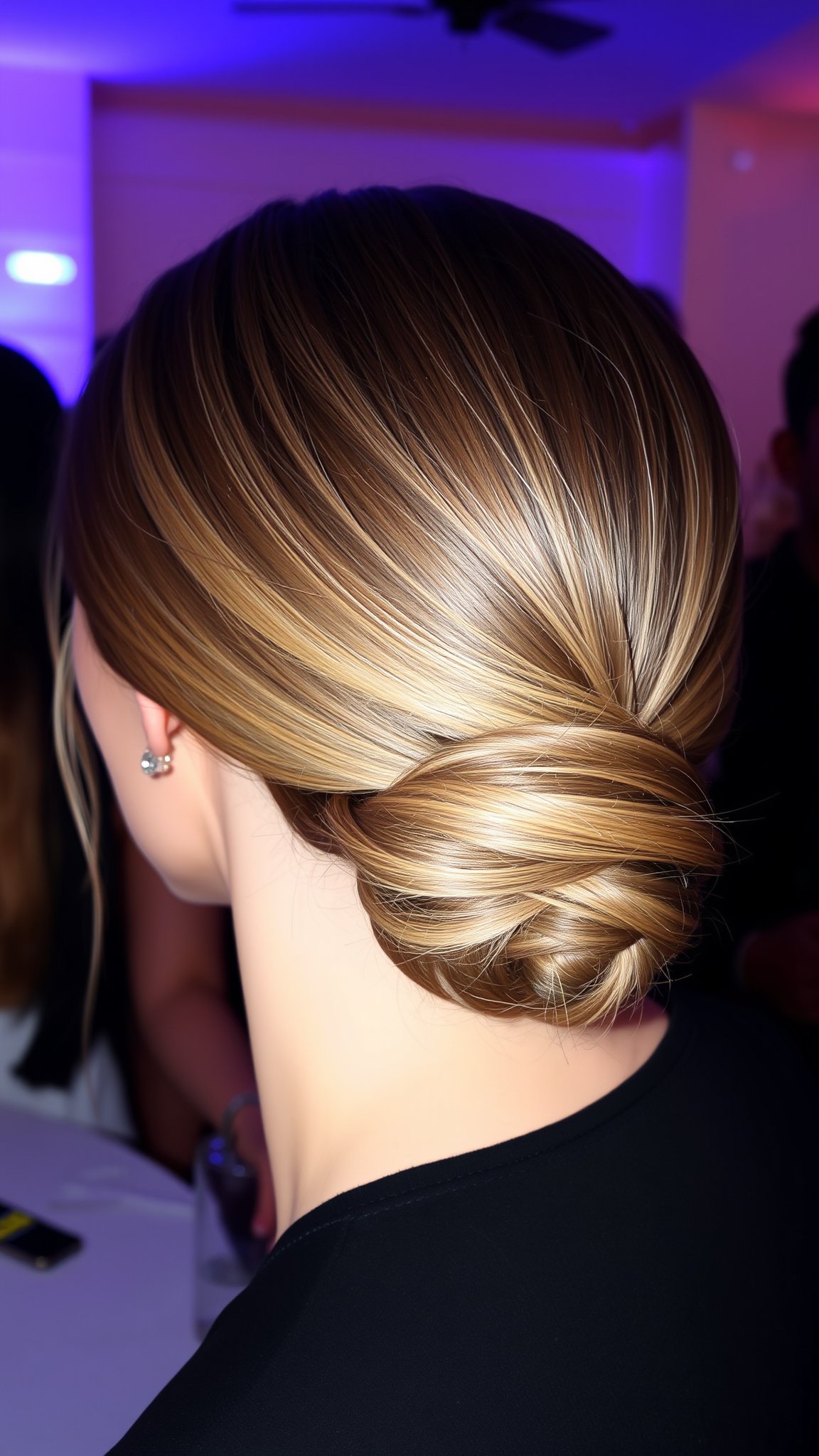 3. Chic Low Bun