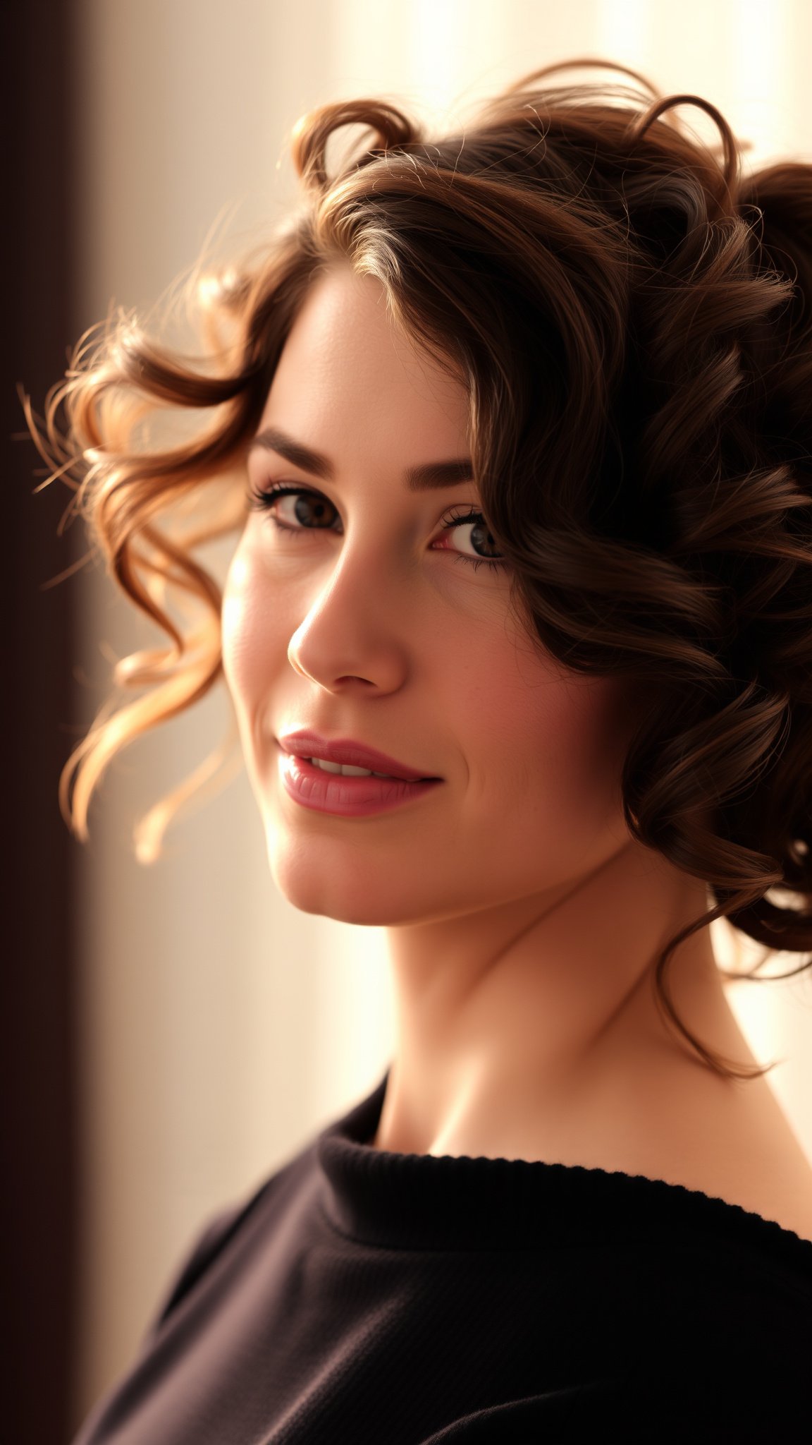 3 curly half up half down 3 3. Curly Half-Up, Half-Down