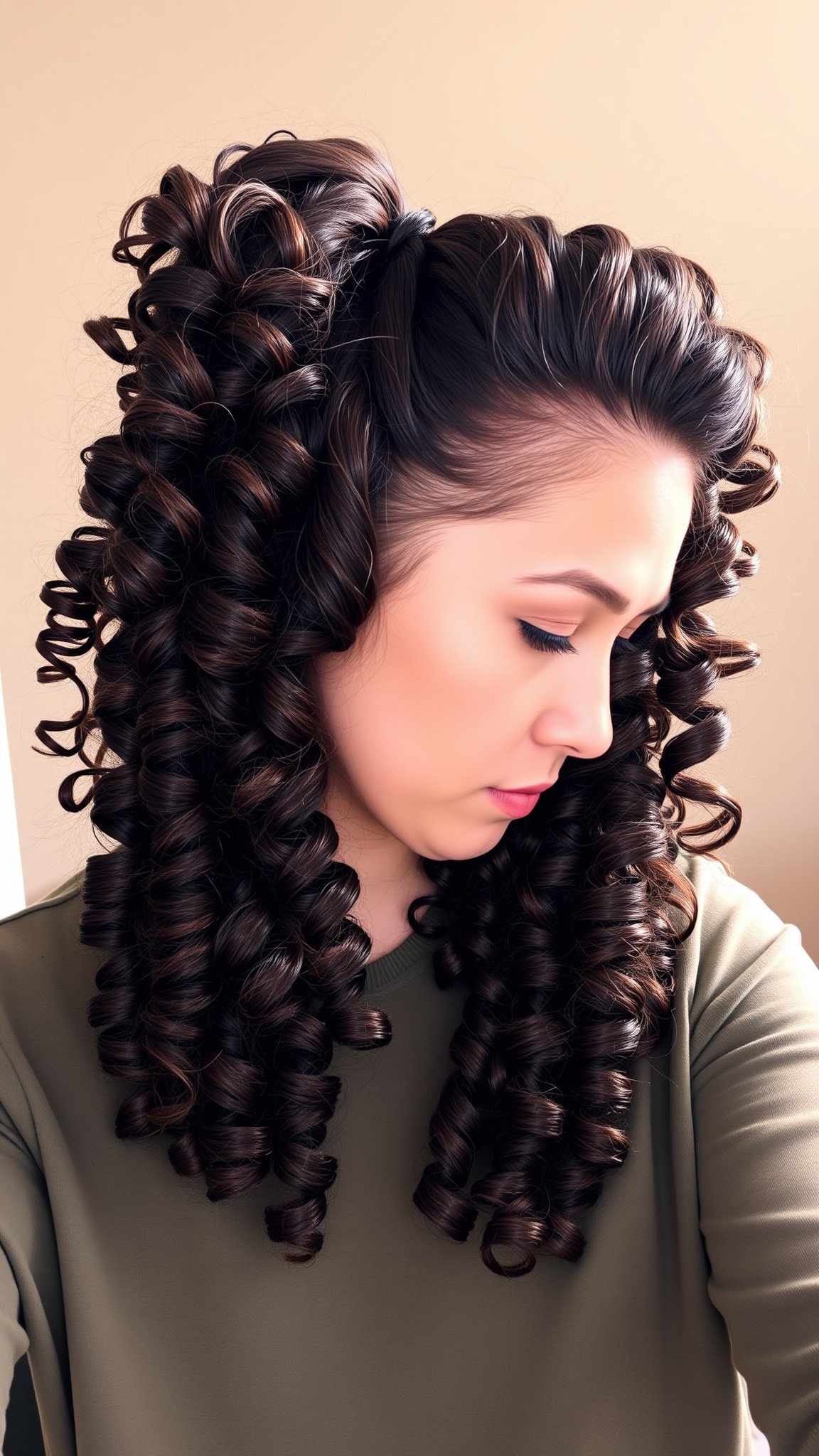 3. Curly High Ponytail