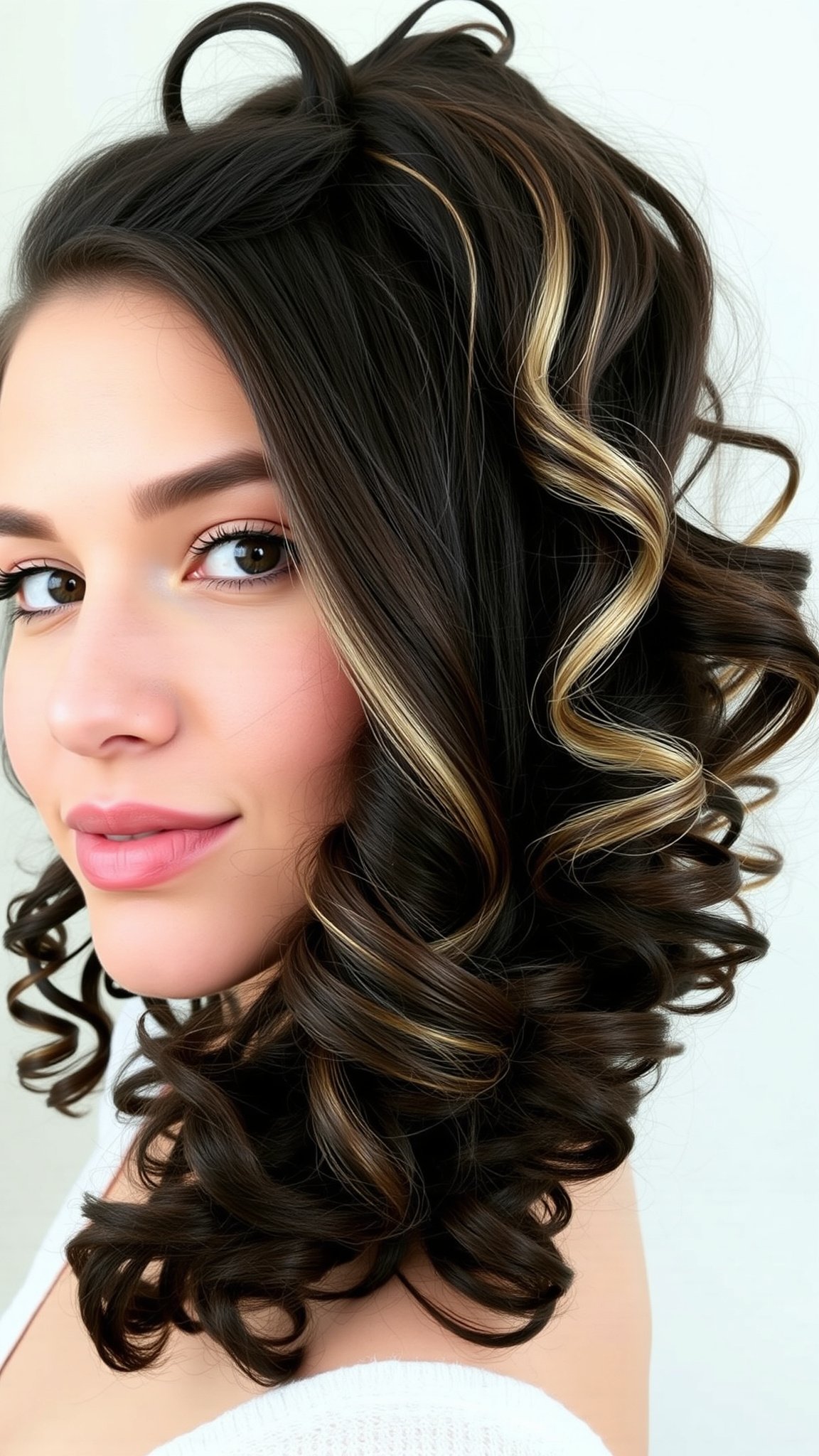 3 curly ponytail 2 3. Curly Ponytail