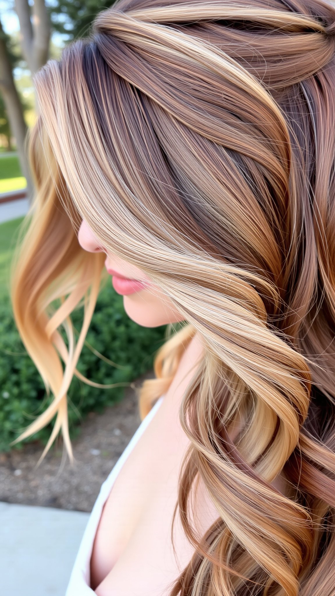 3. Half-Up Half-Down Curls