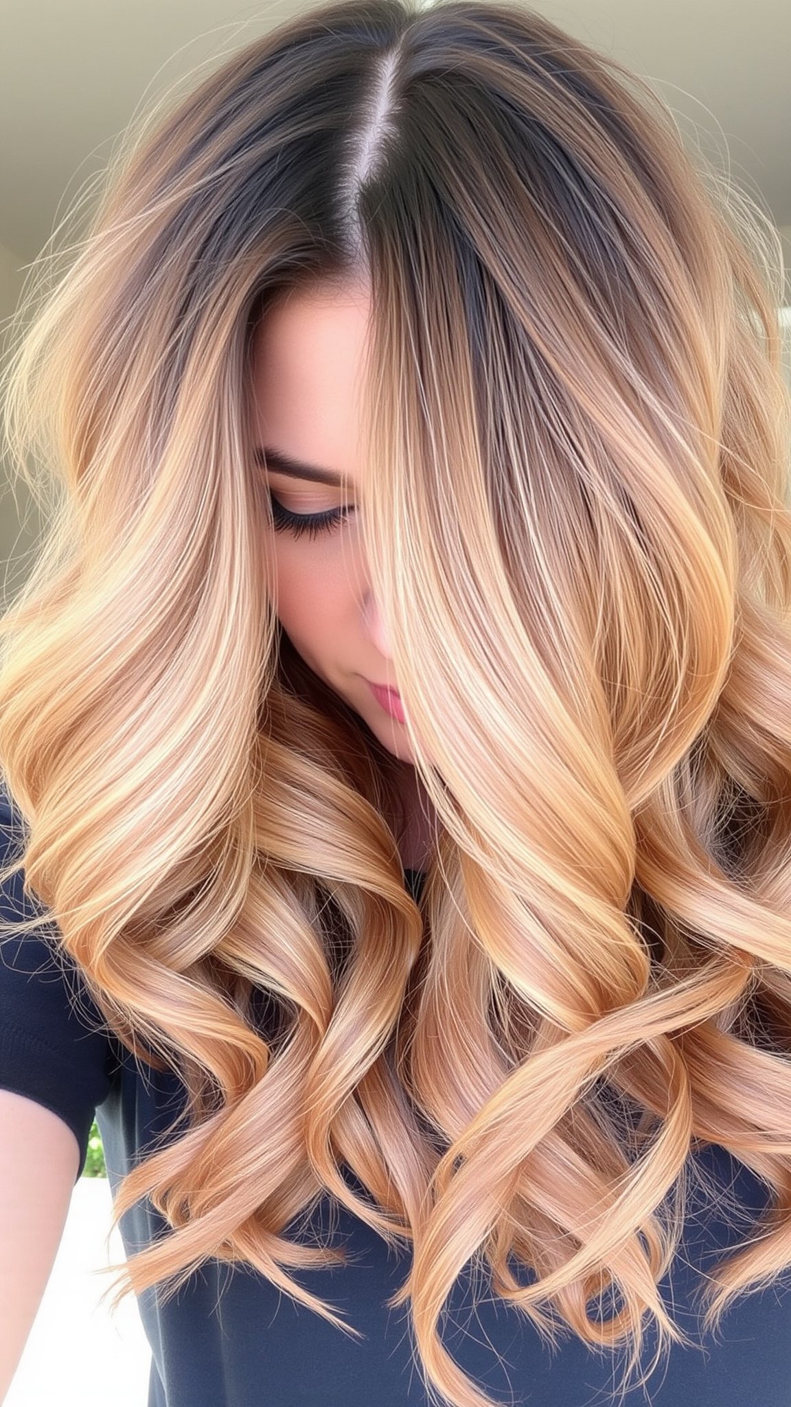 3. Long Curly Layers