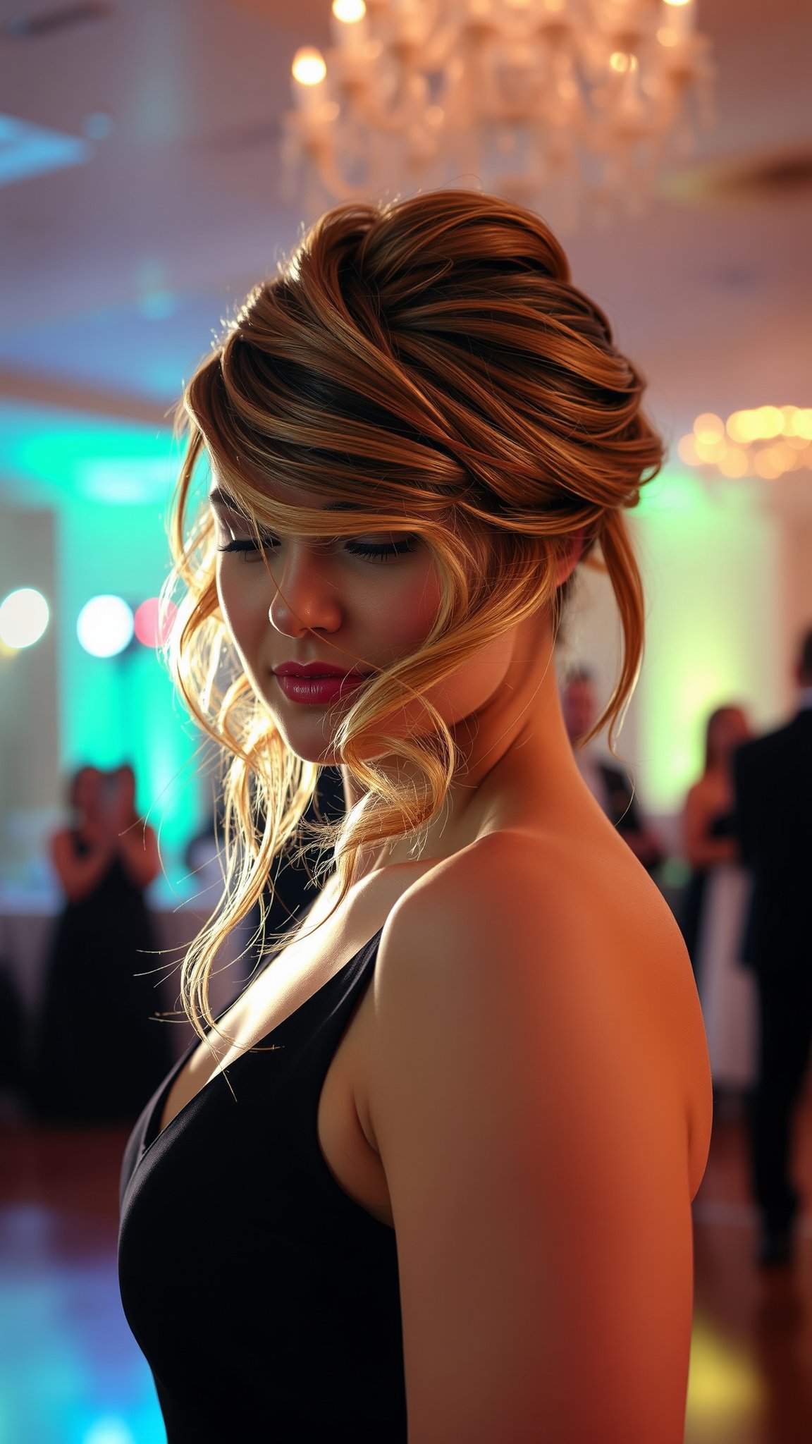 3. Textured Half-Up Bun